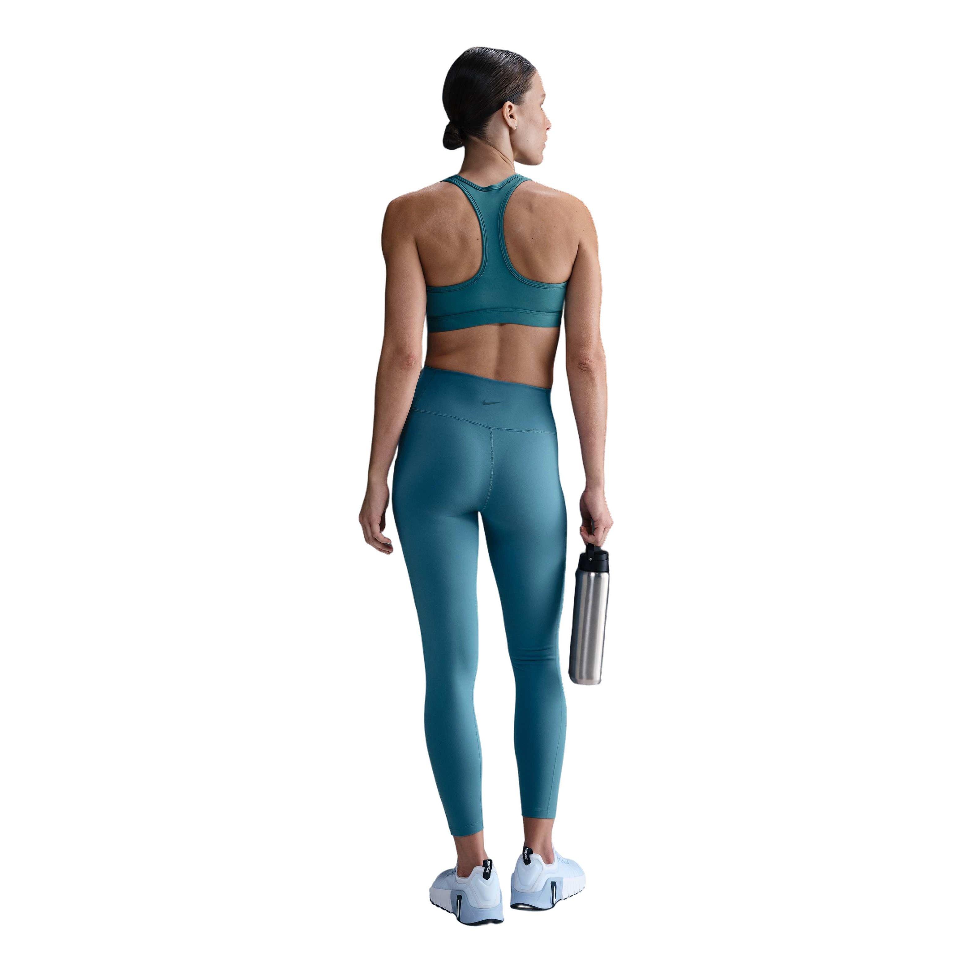 Nike Women's Dri-FIT One High-Waisted 7/8 Leggings with Pockets - BLUE Thumbnail View 2