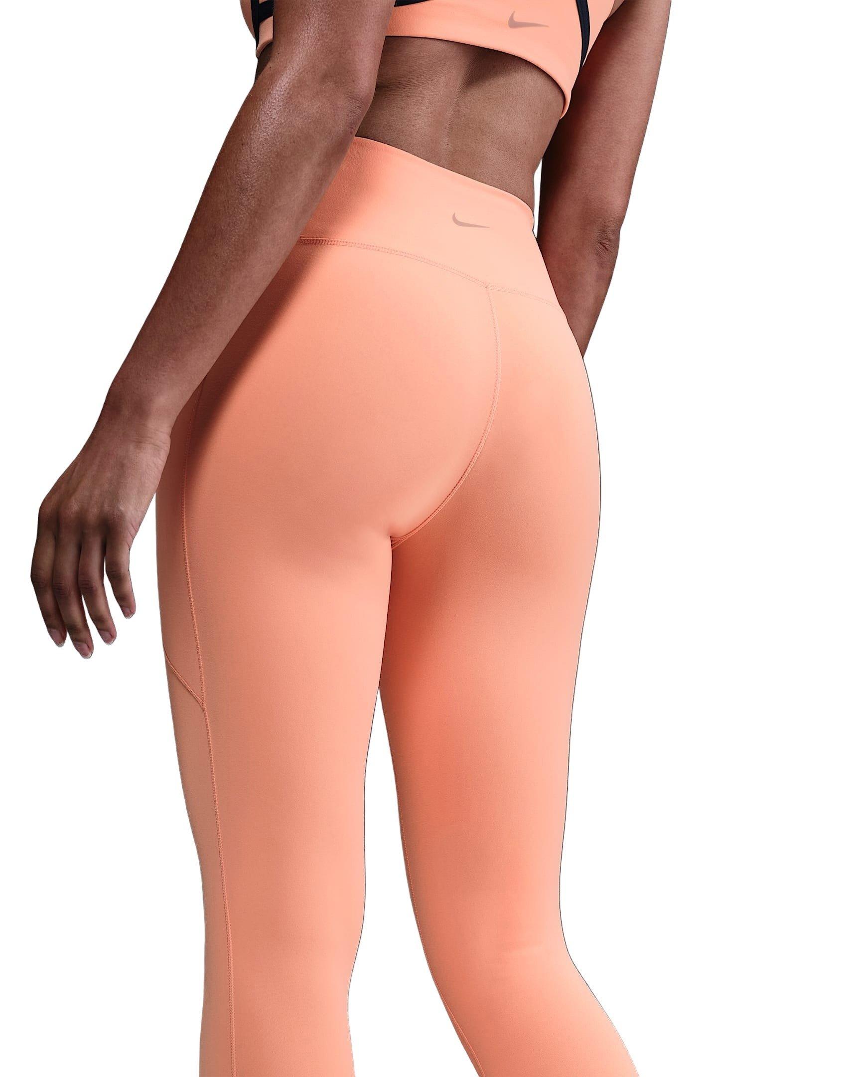 Nike Women's Dri-FIT One High-Waisted 7/8 Leggings with Pockets - APRICOT Thumbnail View 2