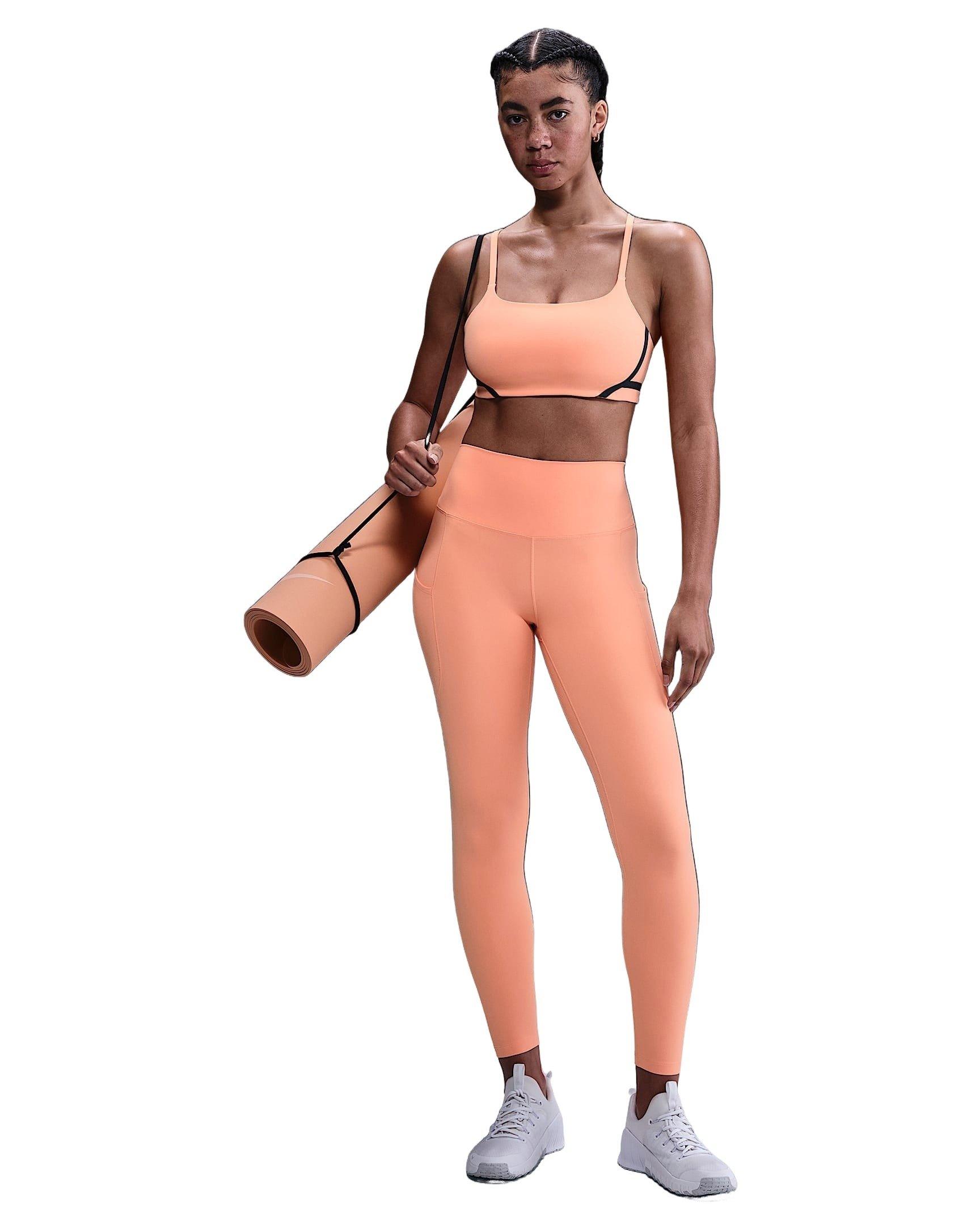 Nike Women's Dri-FIT One High-Waisted 7/8 Leggings with Pockets - APRICOT Thumbnail View 5