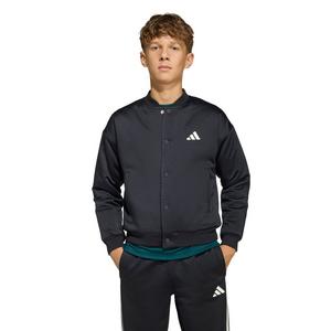 adidas Big Boys' Stadium Bomber Jacket - Black