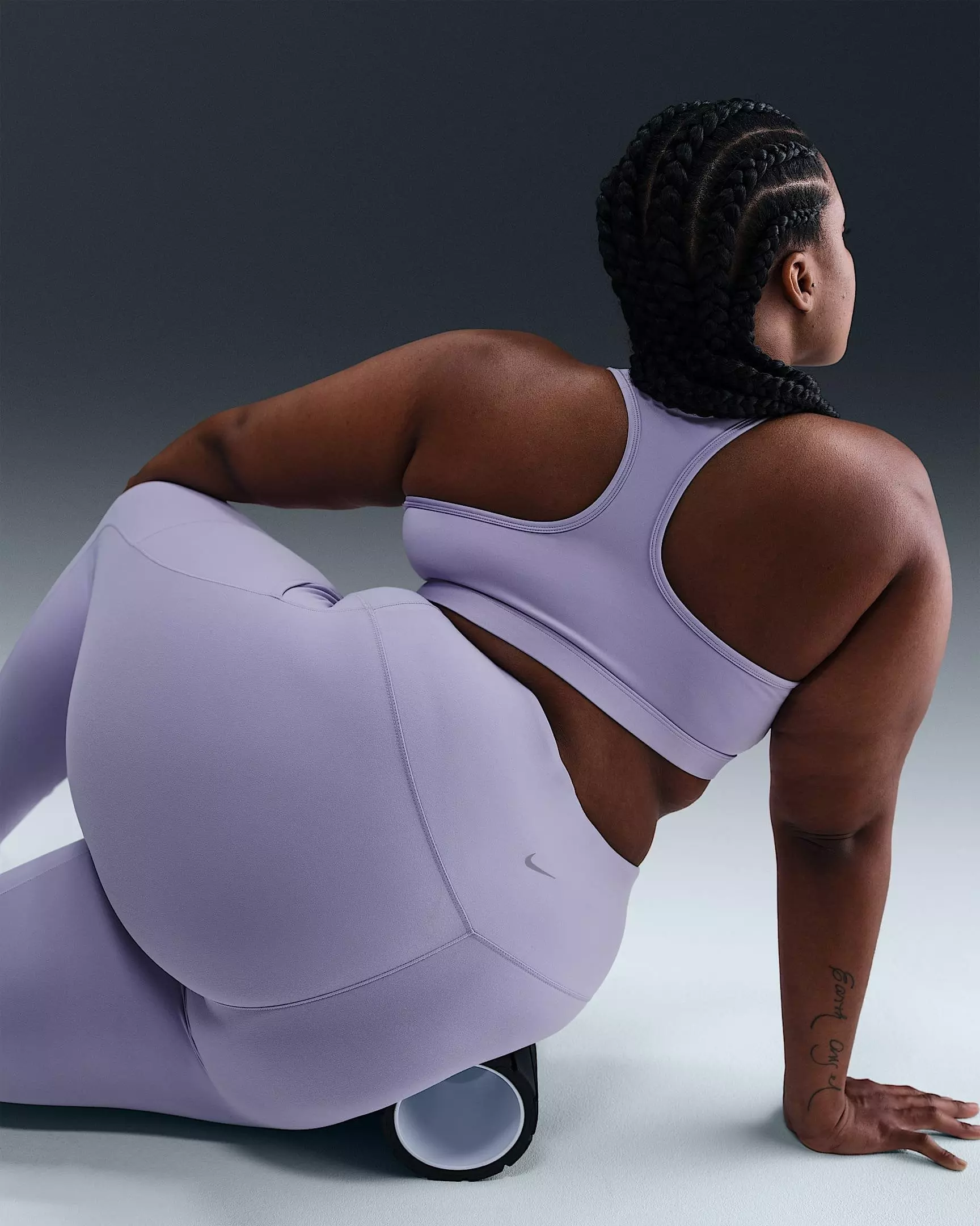 Nike Women's Dri-FIT One High-Waisted 7/8 Leggings with Pockets -Purple - PURPLE