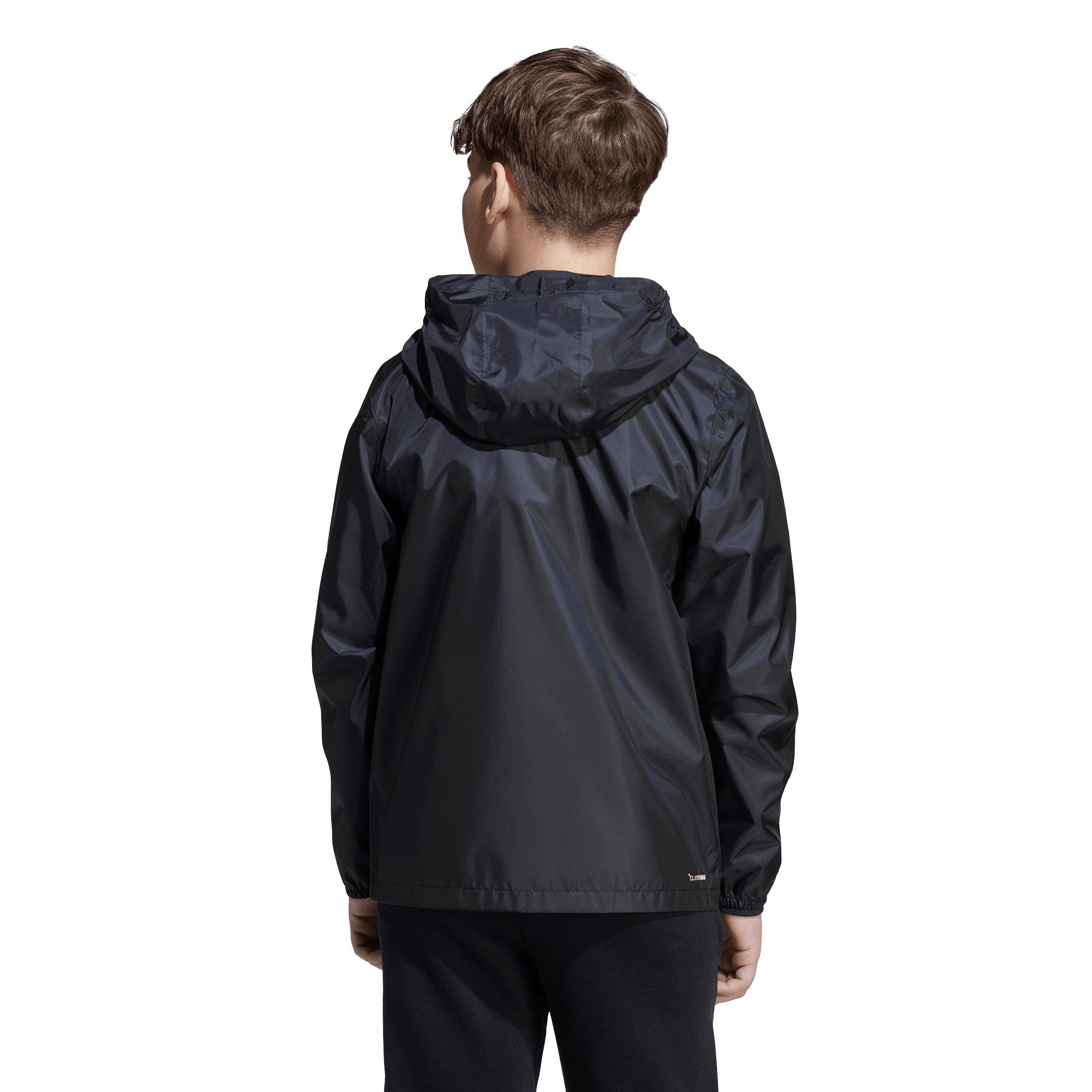 adidas CLIMAPROOF Big Boys' Black Rain Jacket