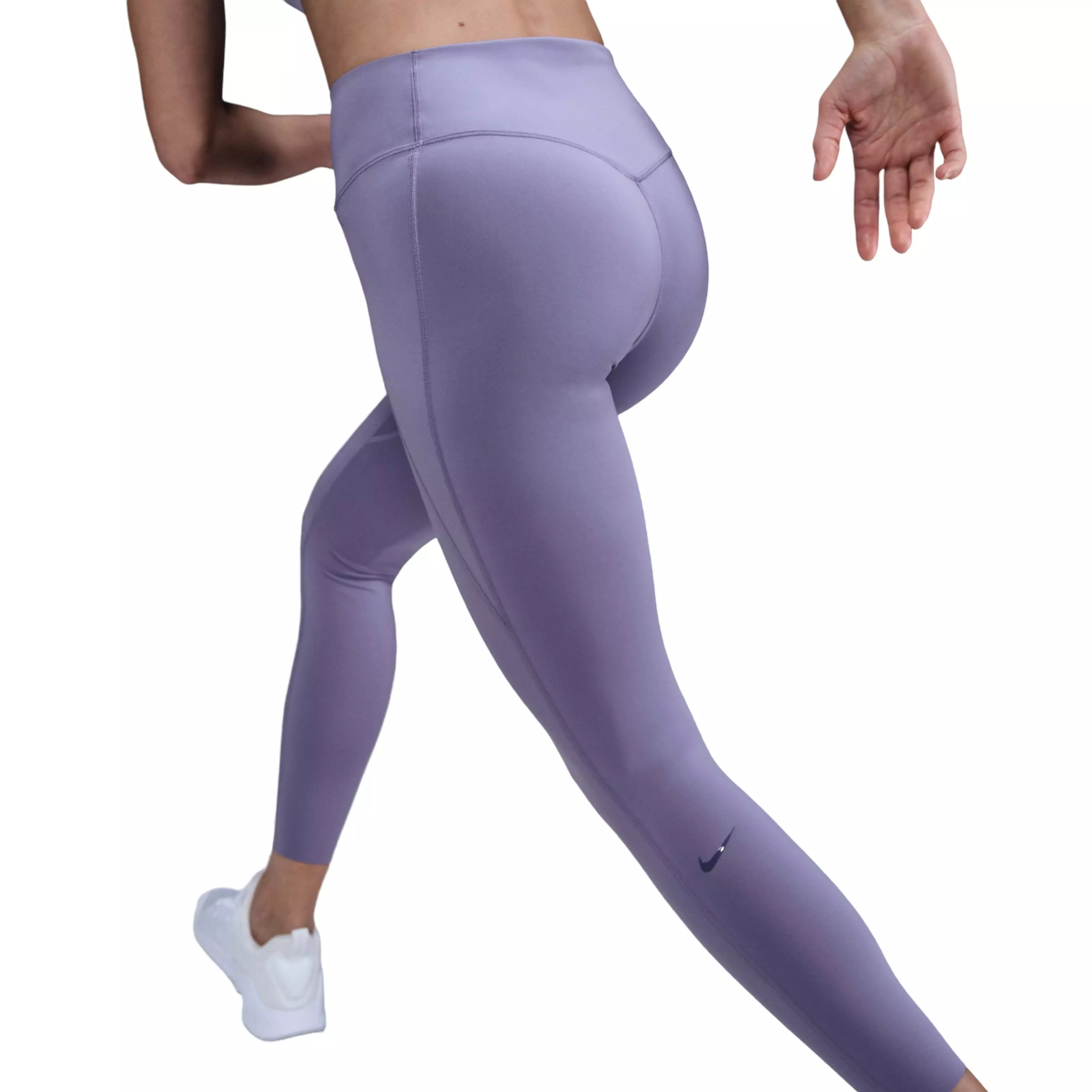 Nike Women's Dri-FIT Universa Med-Support High-Waisted 7/8 Leggings w/ Pockets -Purple - PURPLE