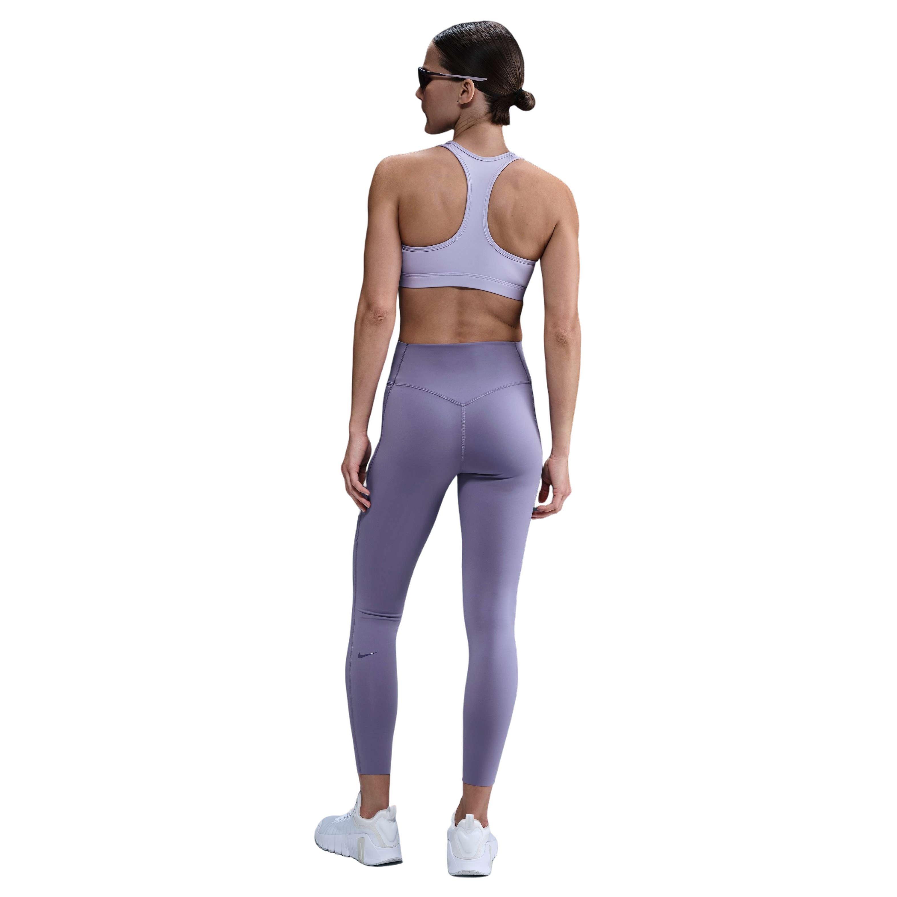 Nike Women's Dri-FIT Universa Med-Support High-Waisted 7/8 Leggings w/ Pockets -Purple - PURPLE Thumbnail View 4