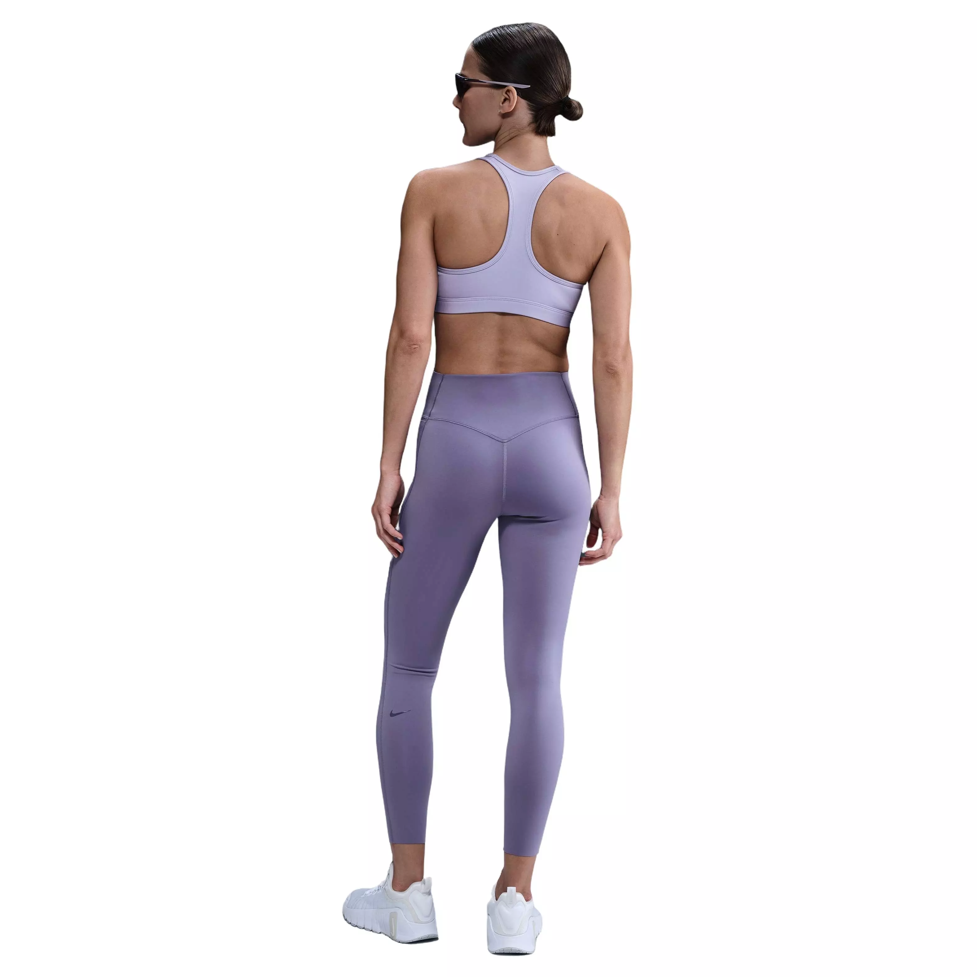 Nike Women's Dri-FIT Universa Med-Support High-Waisted 7/8 Leggings w/ Pockets -Purple - PURPLE