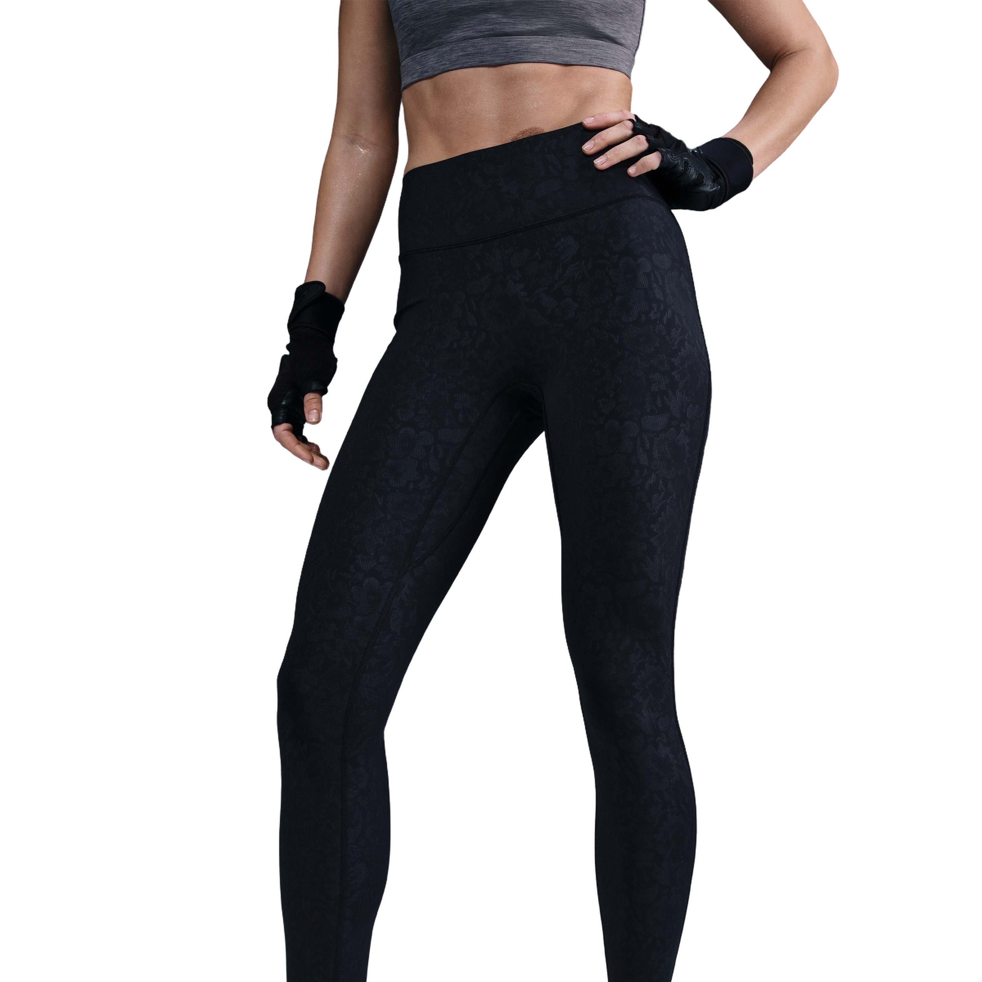 Nike Women's Medium-Support High-Waisted 7/8 Leggings - BLACK Thumbnail View 1