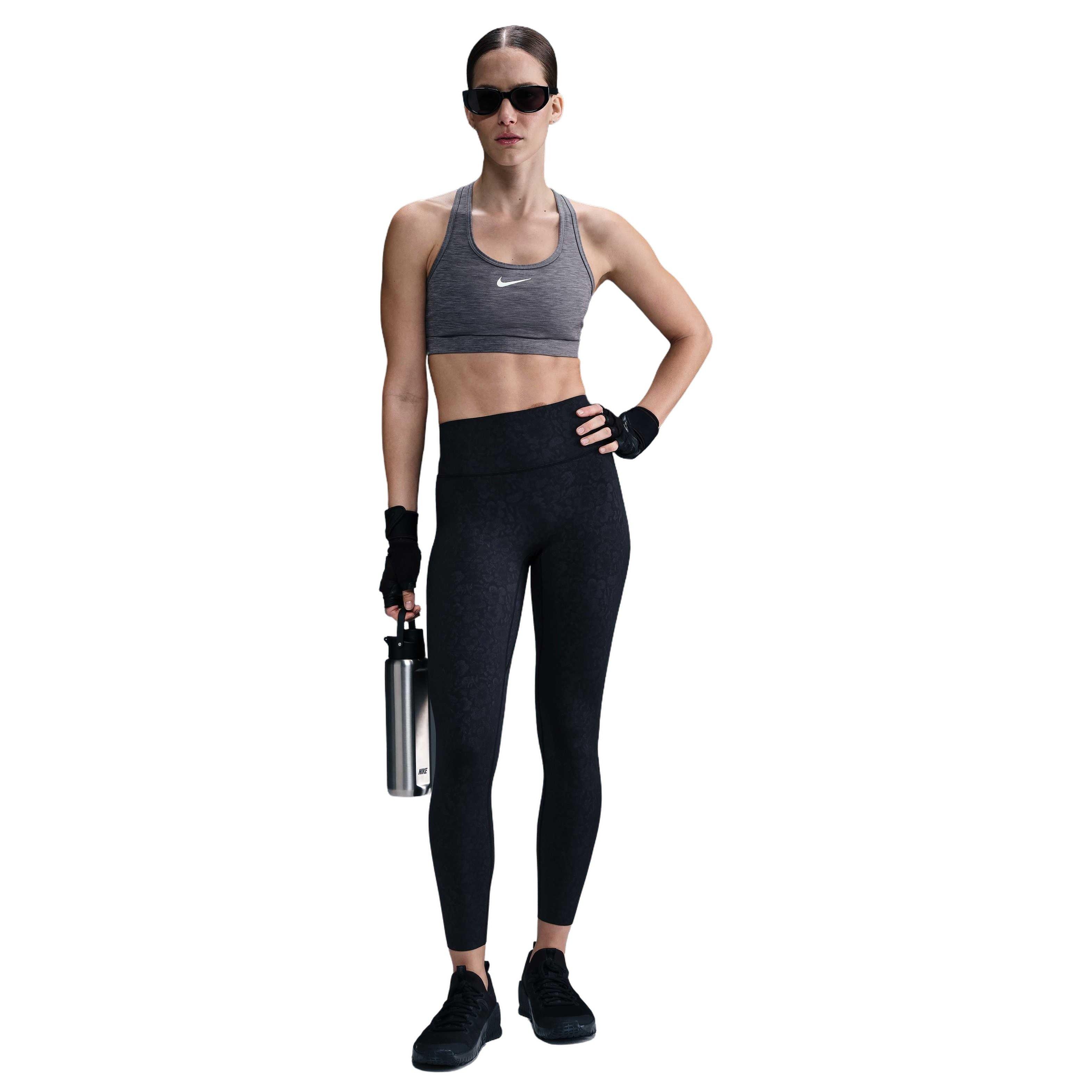 Nike Women's Medium-Support High-Waisted 7/8 Leggings - BLACK Thumbnail View 3