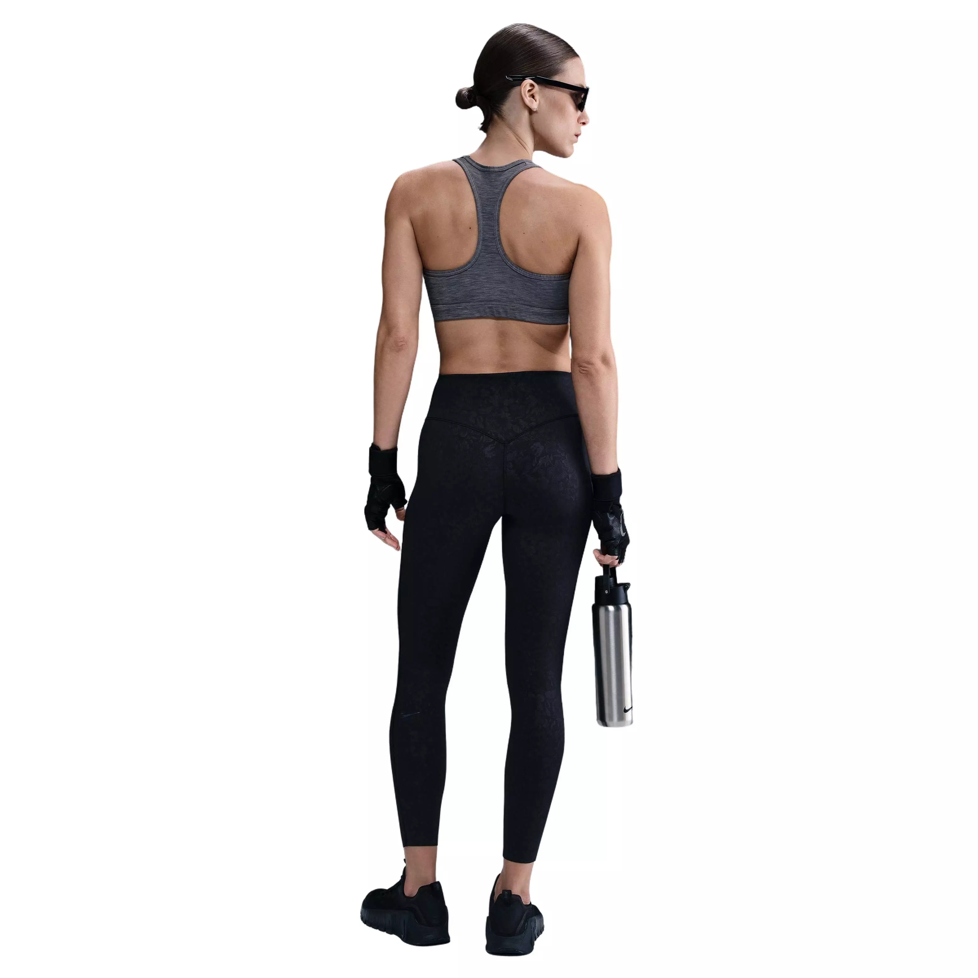 Nike Women's Medium-Support High-Waisted 7/8 Leggings - BLACK