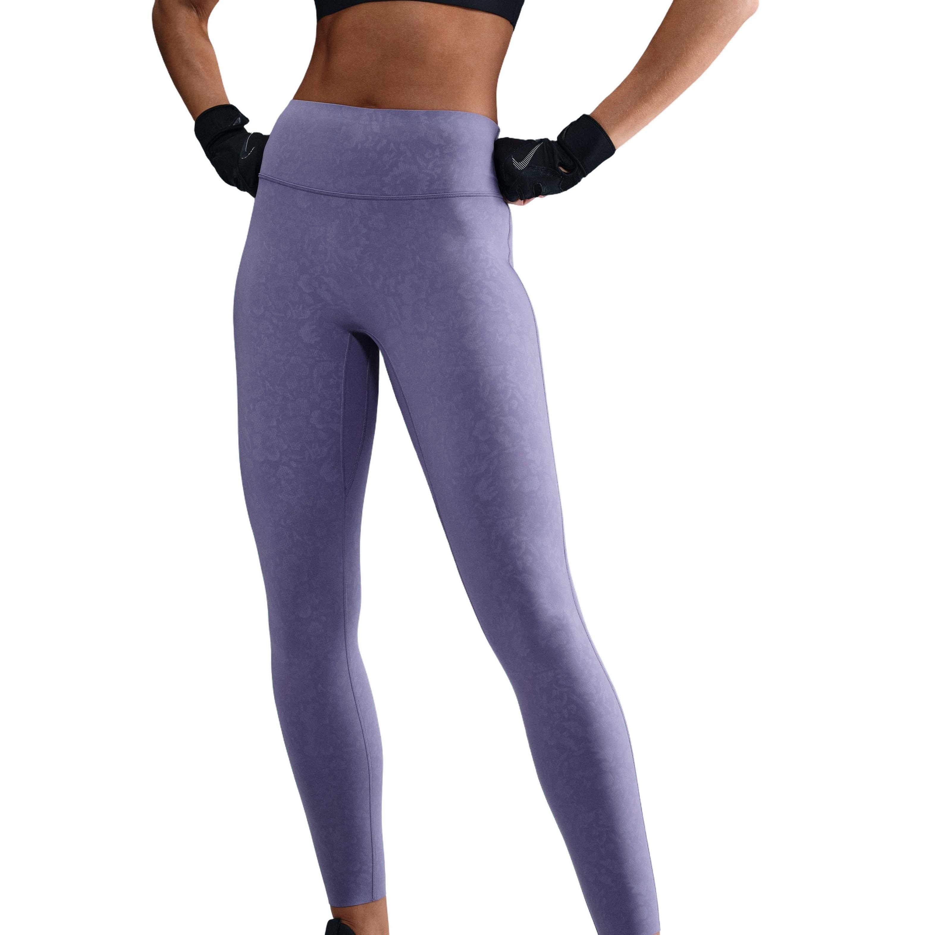 Nike Women's Medium-Support High-Waisted 7/8 Leggings - PURPLE Thumbnail View 1