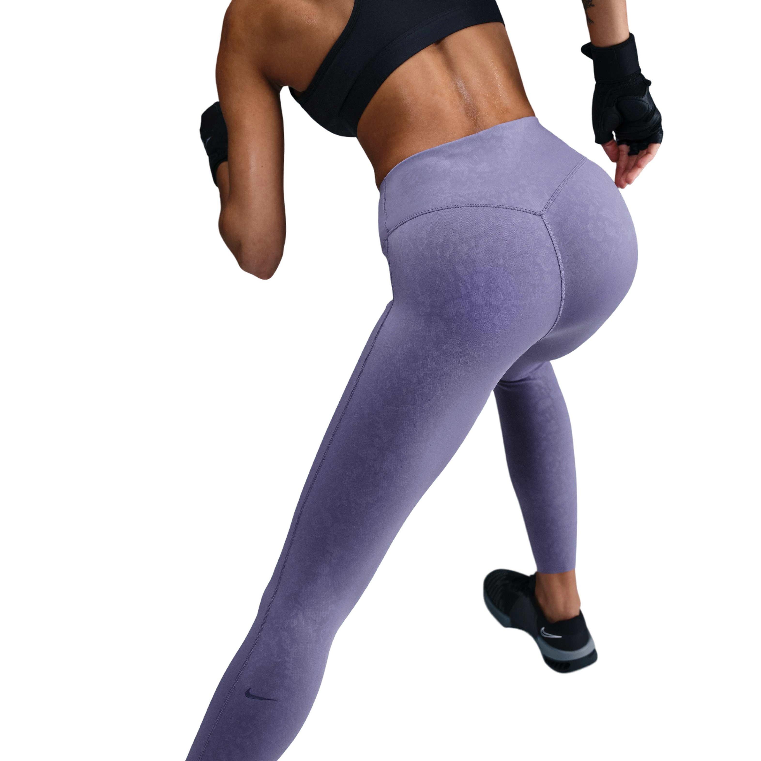 Nike Women's Medium-Support High-Waisted 7/8 Leggings - PURPLE Thumbnail View 2