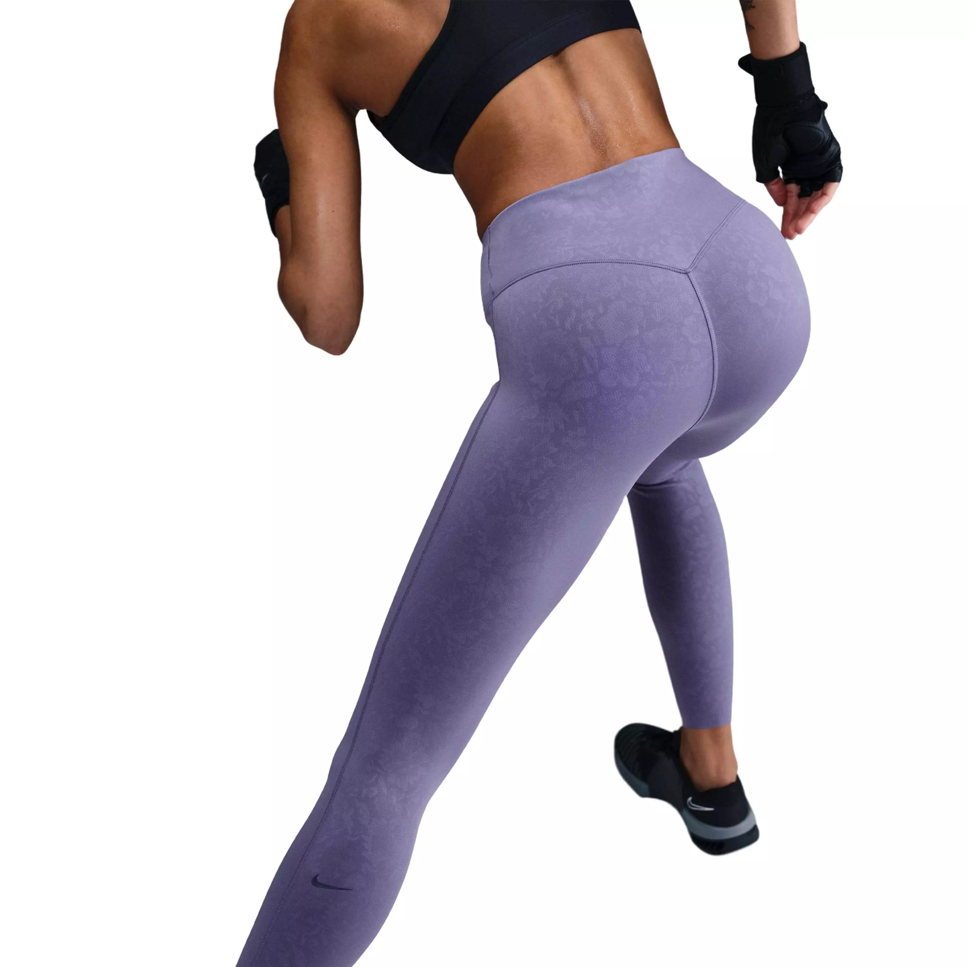 Nike Women's Medium-Support High-Waisted 7/8 Leggings - PURPLE