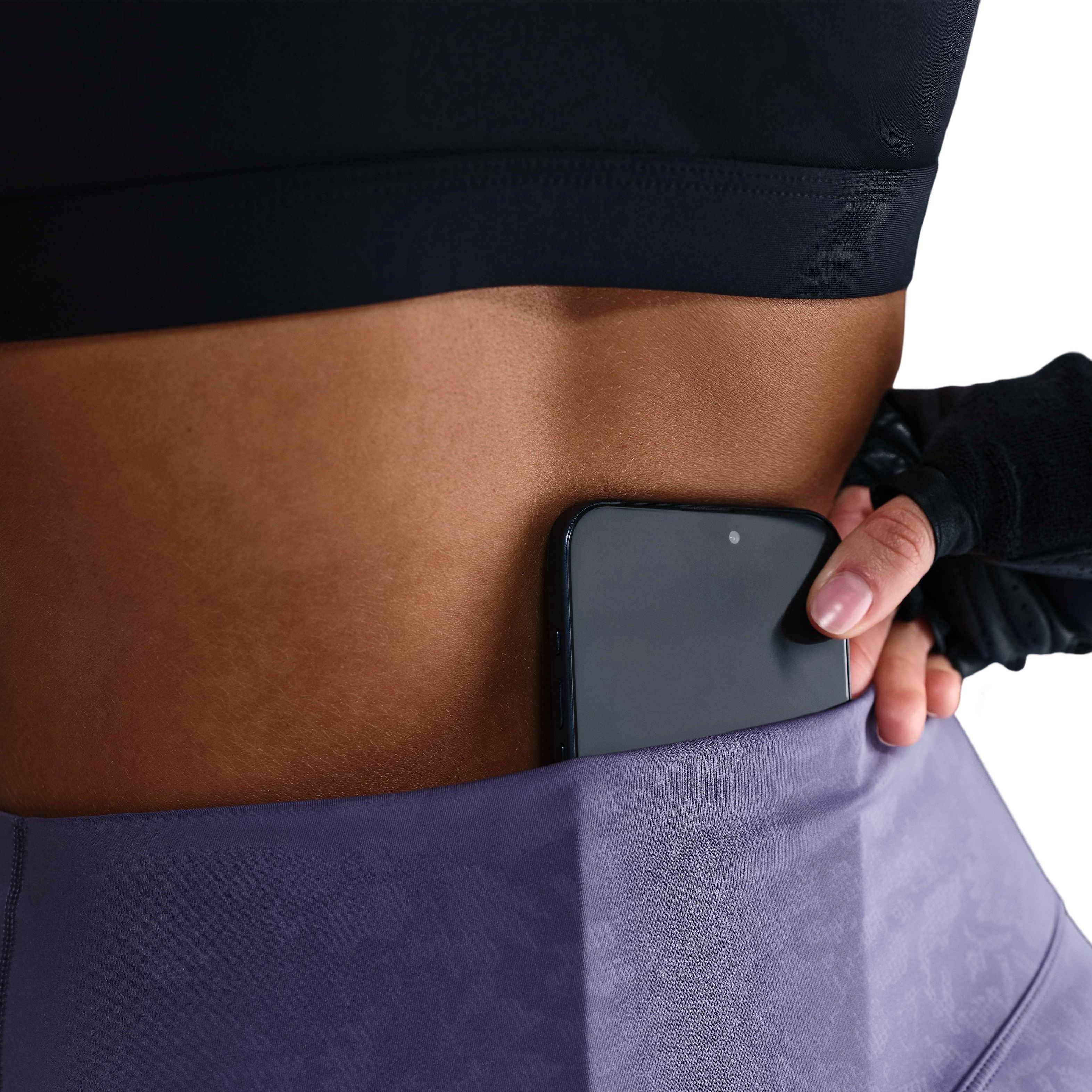 Nike Women's Medium-Support High-Waisted 7/8 Leggings - PURPLE Thumbnail View 4