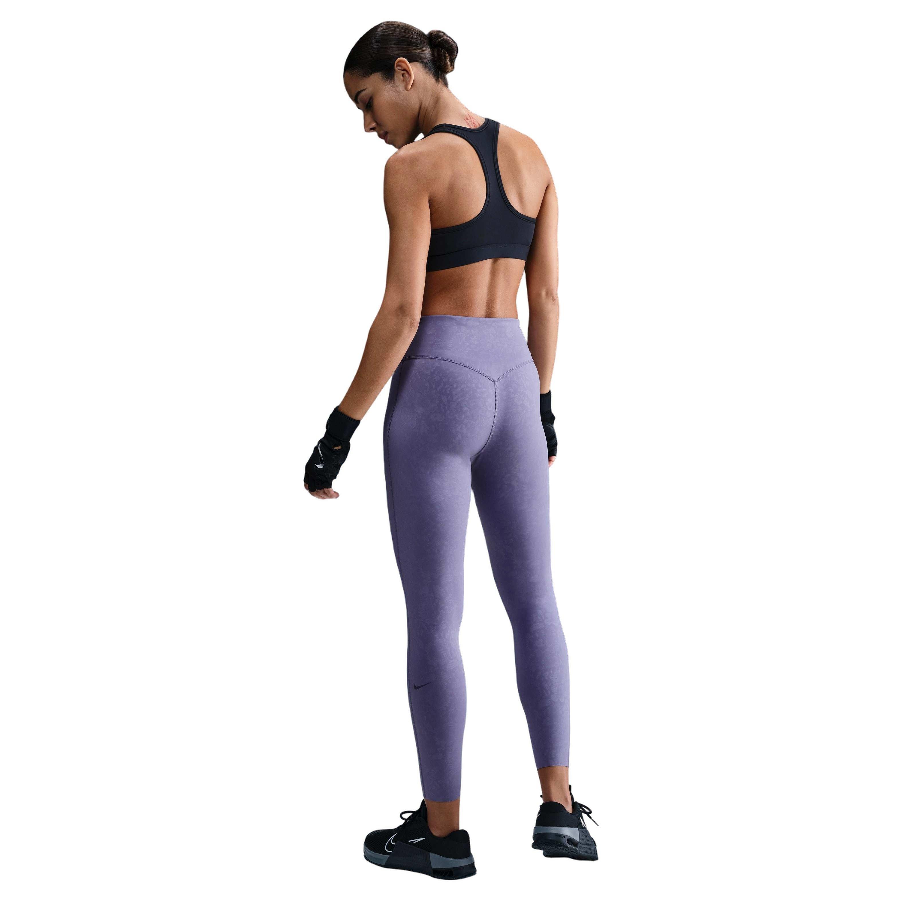 Nike Women's Medium-Support High-Waisted 7/8 Leggings - PURPLE Thumbnail View 6