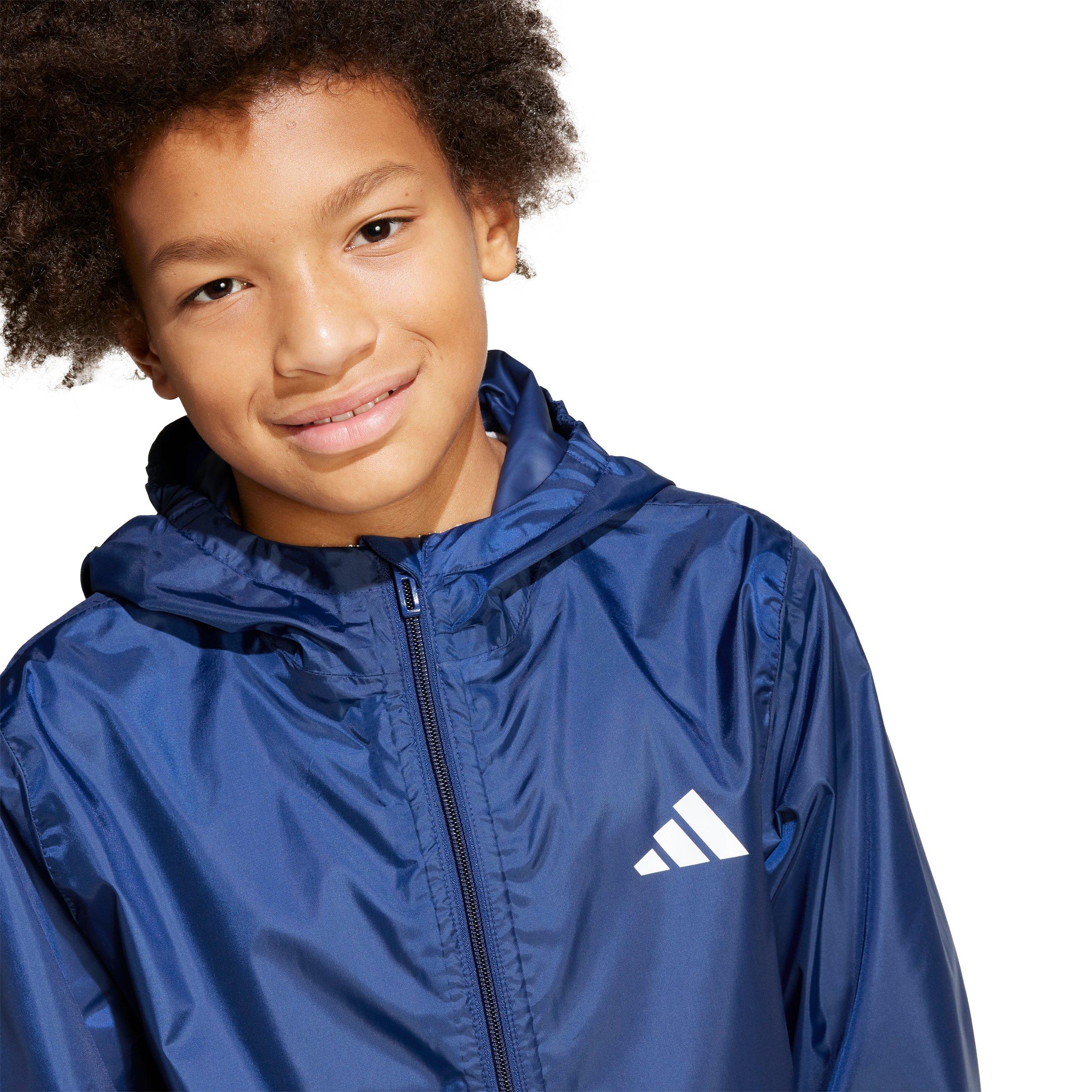 adidas CLIMAPROOF Big Boys' Dark Blue Rain Jacket