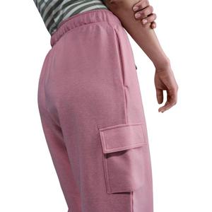 Nike Women's Sportswear Club Fleece Mid-Rise Oversized Cargo Sweatpants -Pink