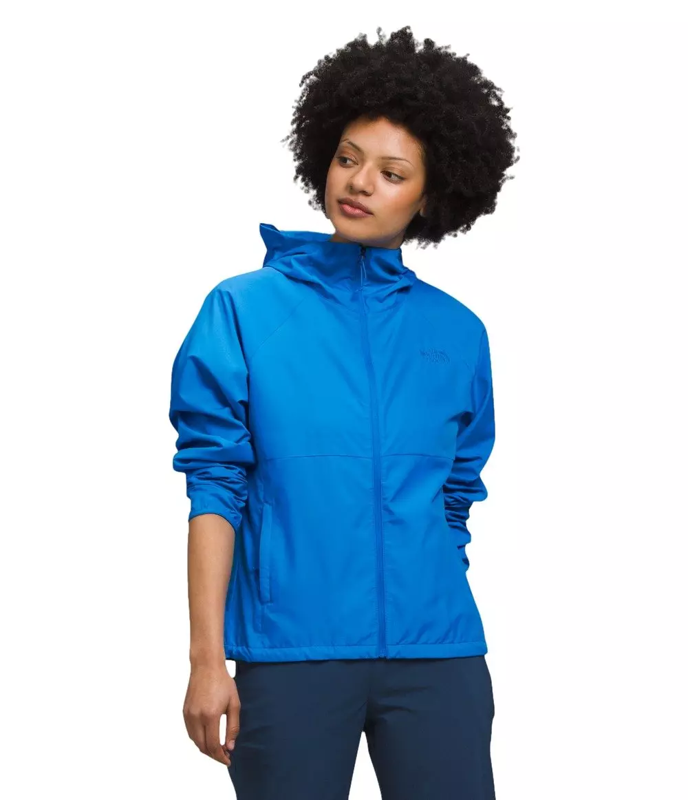 The North Face Women's Flyweight Hooded Jacket - BLUE