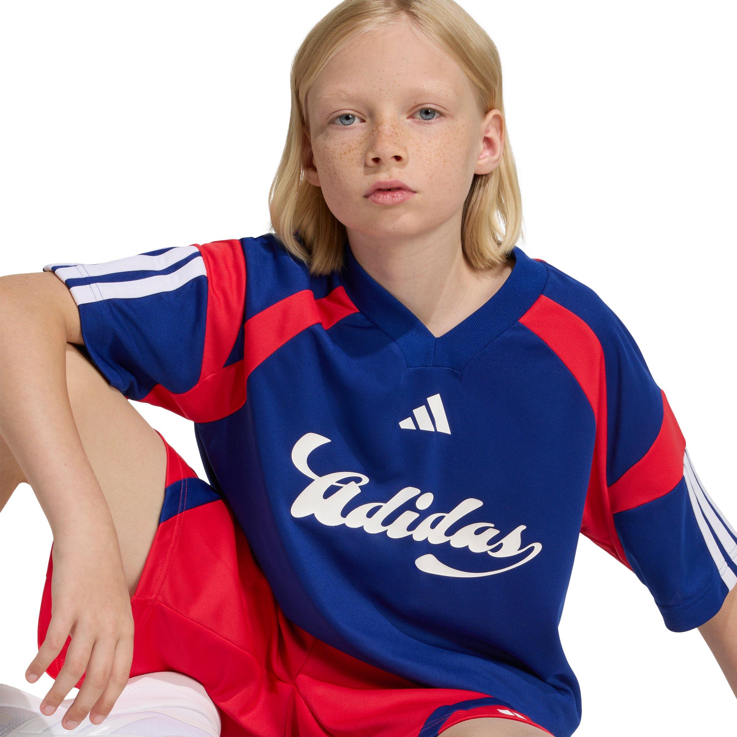 adidas House of Tiro Big Kids' Dark Blue T-Shirt