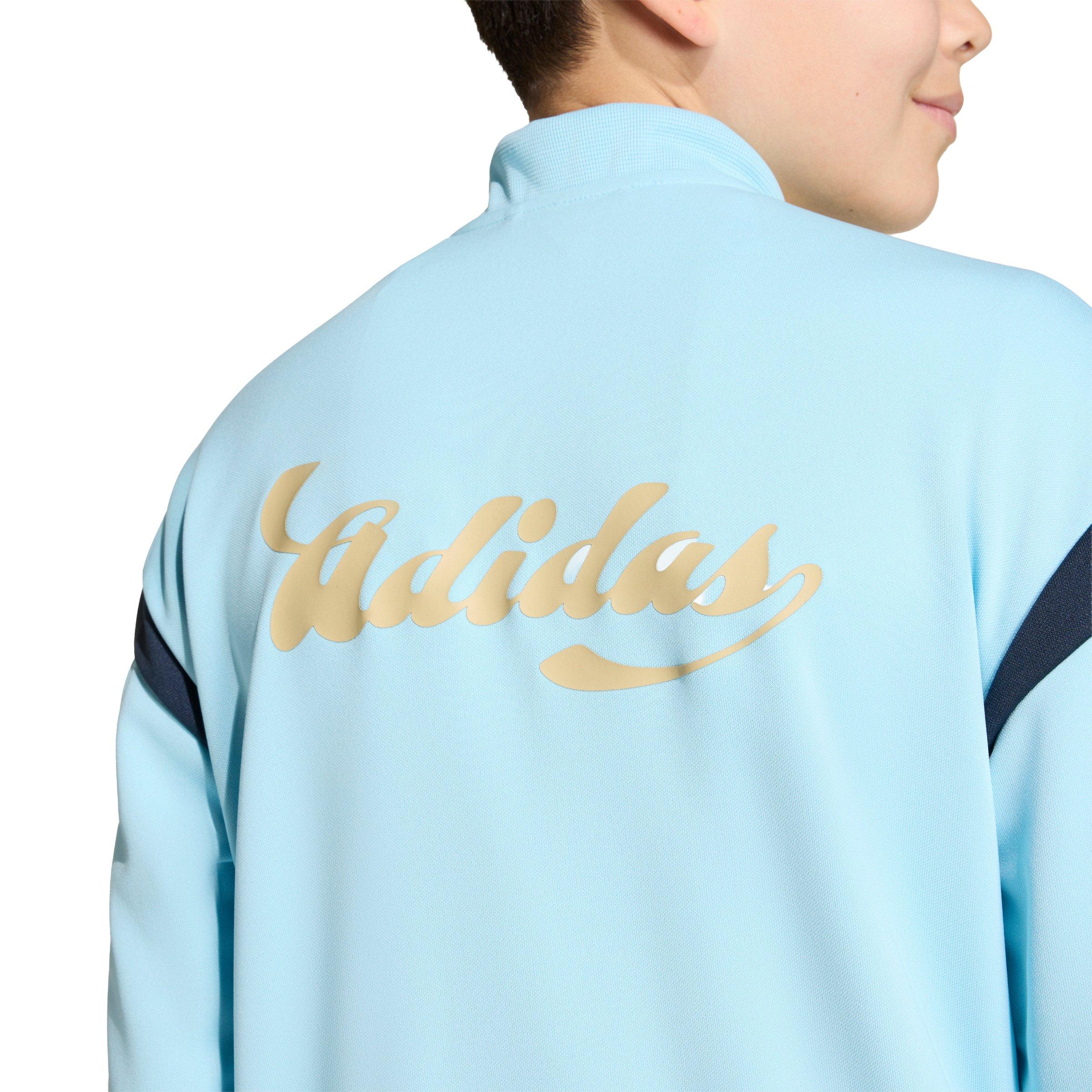 adidas House of Tiro Big Boys' Light Blue Track Top