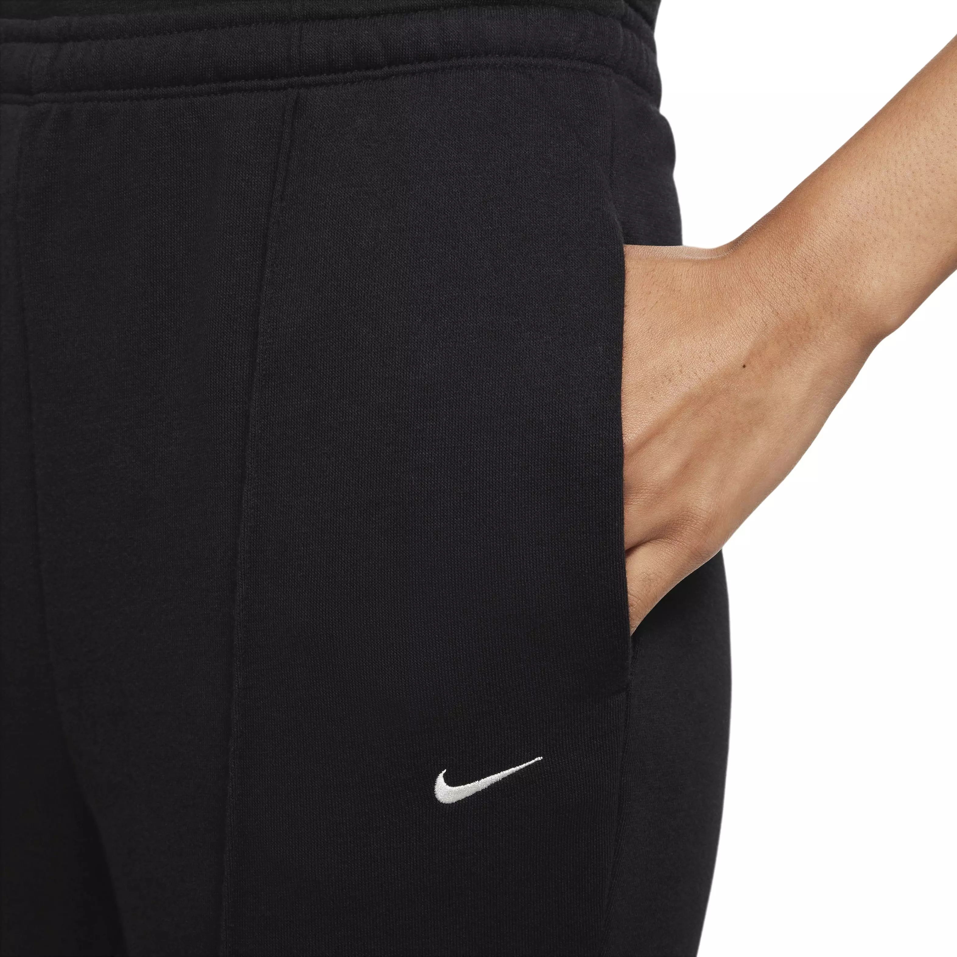 Nike Women's Sportswear Chill French Terry HW Sweatpants -Black - BLACK