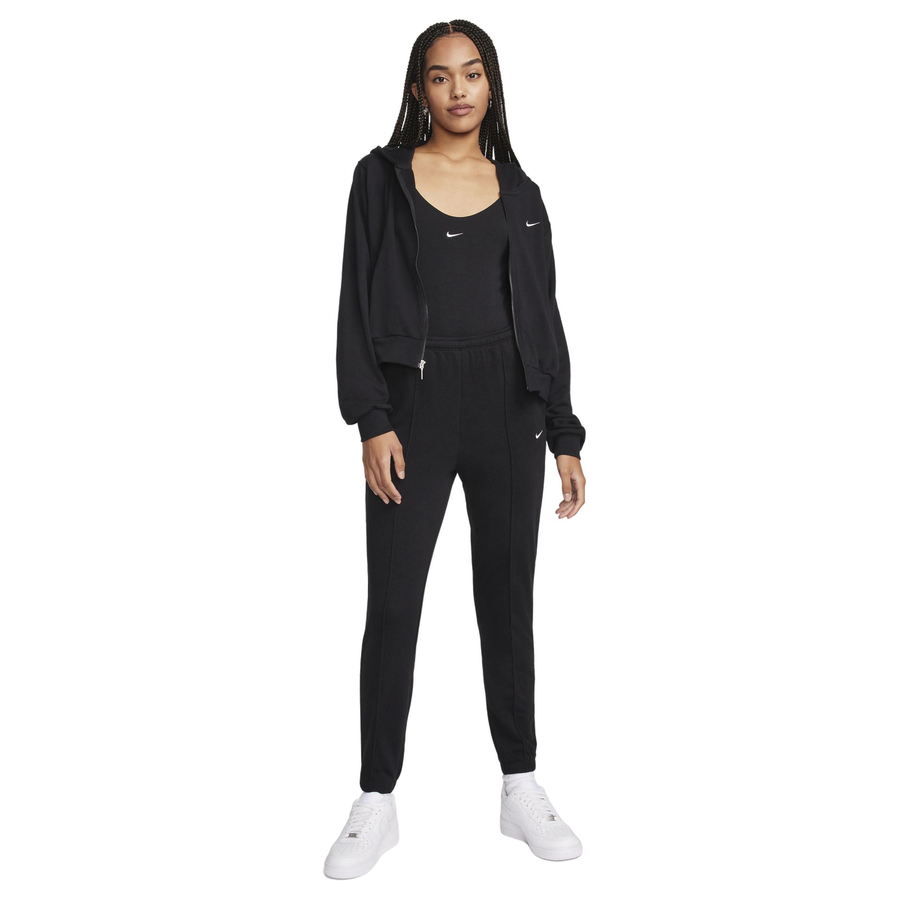 Nike Women's Sportswear Chill French Terry HW Sweatpants -Black - BLACK Thumbnail View 7