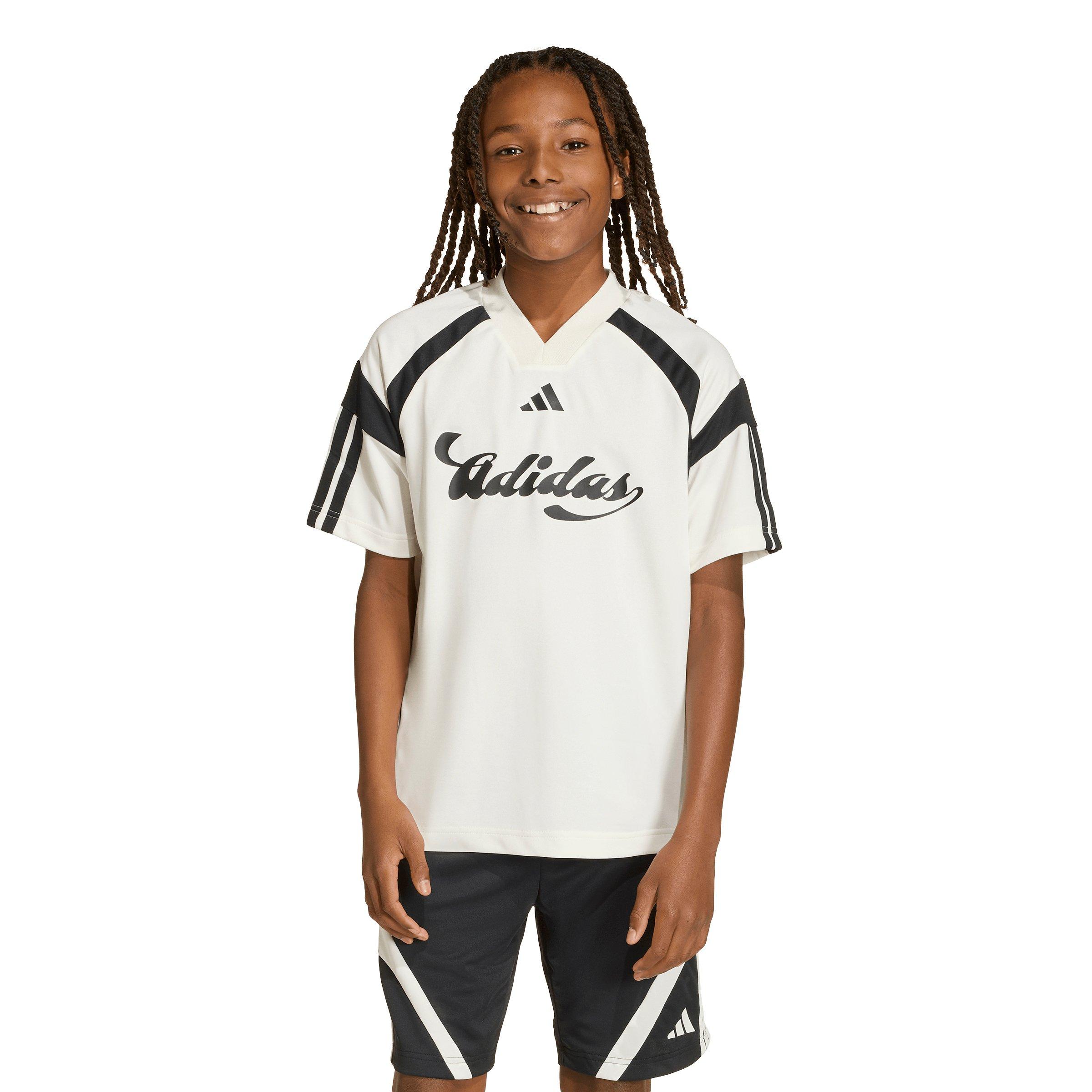 adidas Big Boys' House of Tiro T-Shirt - Cream - CREAM Thumbnail View 1