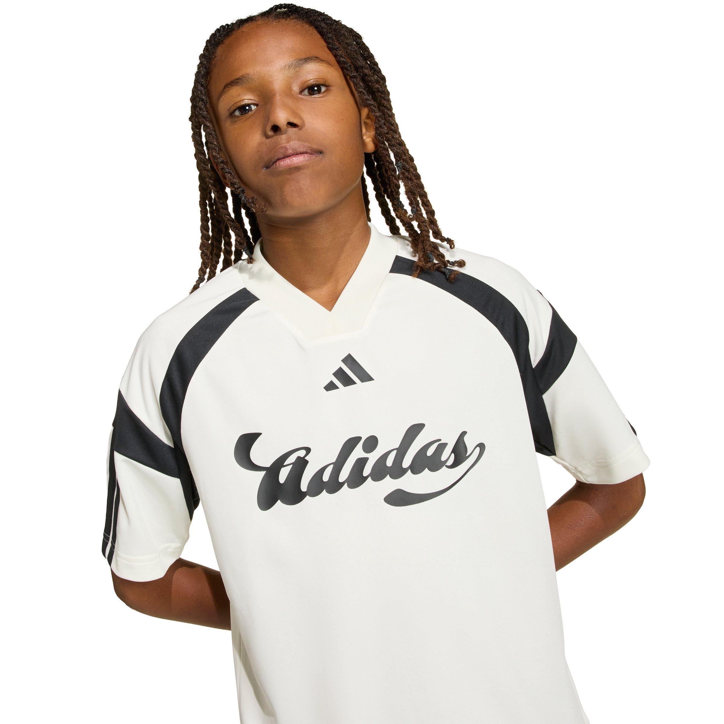 adidas Big Boys' House of Tiro T-Shirt - Cream - CREAM Thumbnail View 4