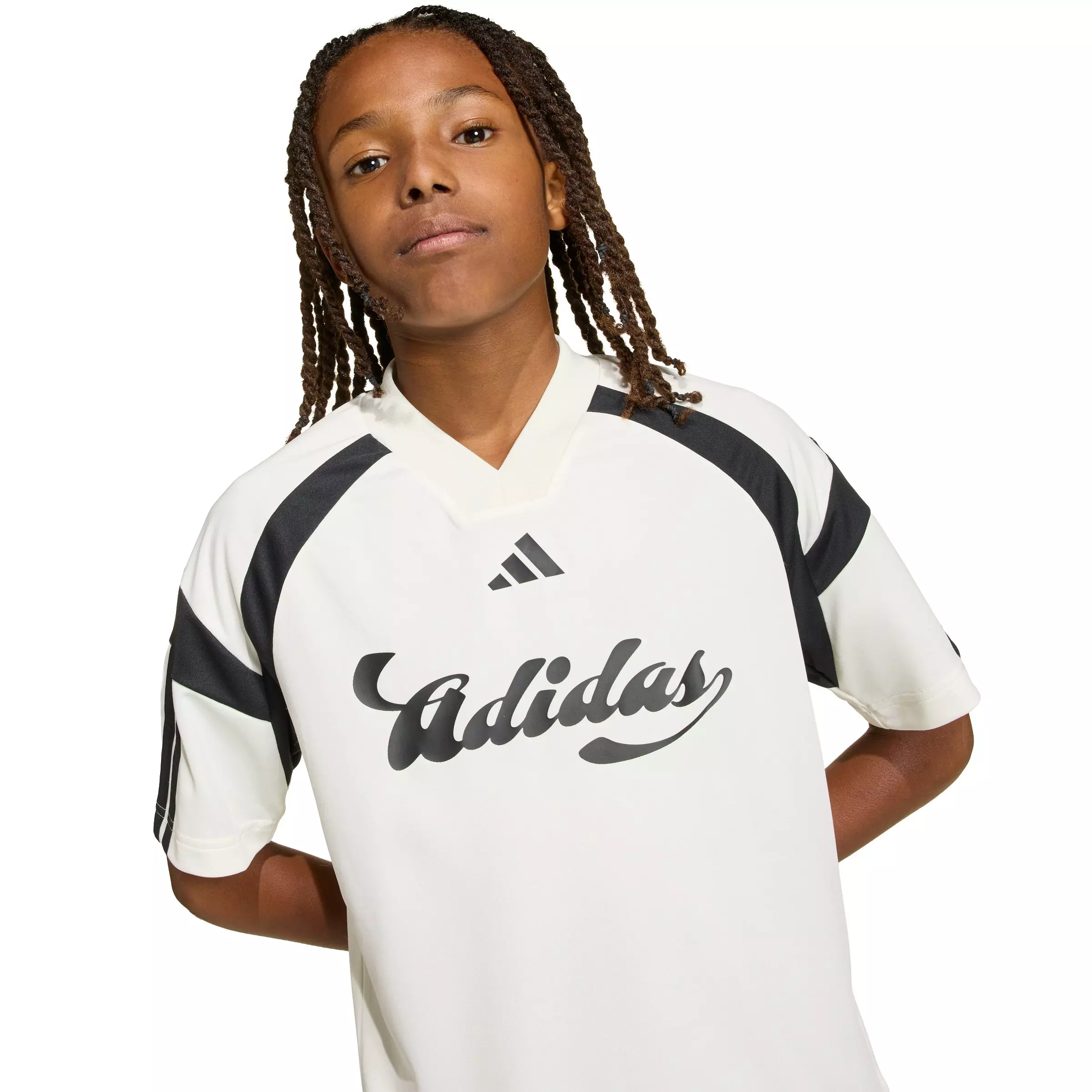 adidas Big Boys' House of Tiro T-Shirt - Cream - CREAM