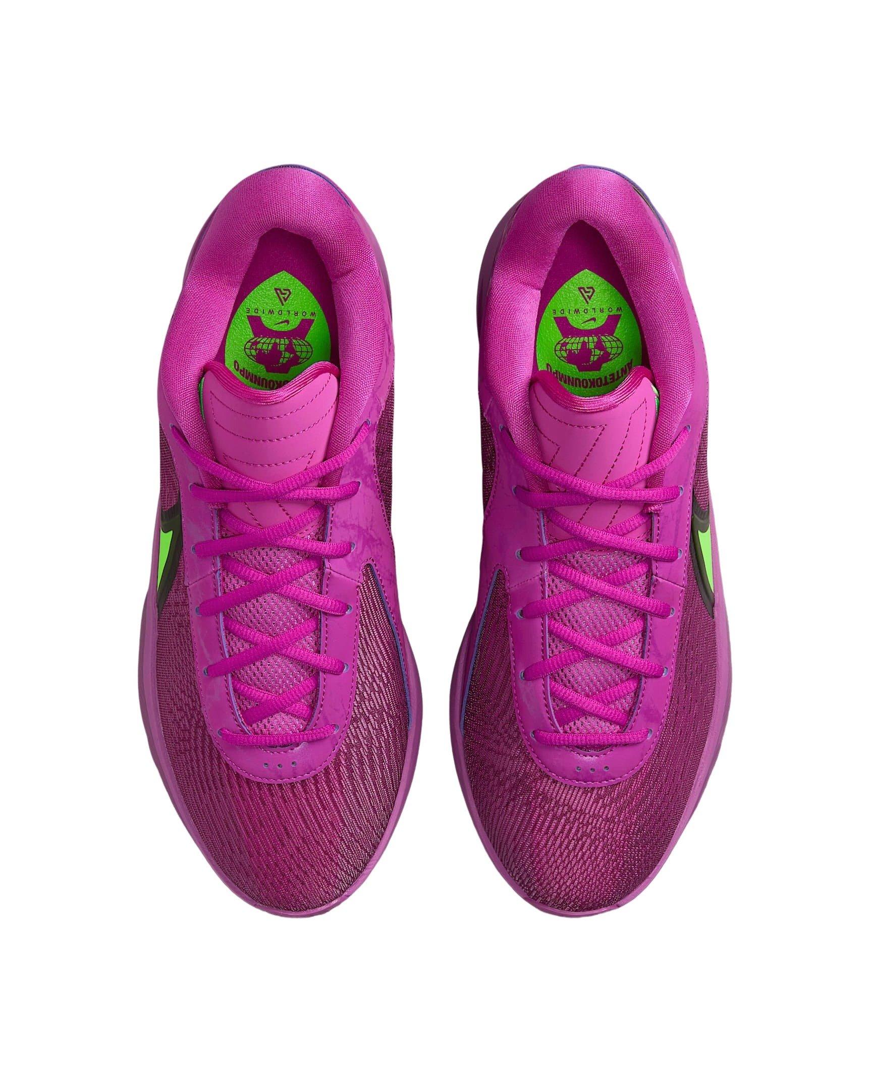 Nike Giannis Freak 6 "Bold Berry/Hyper Violet/Black/Green" Men's Basketball Shoe - BERRY/VIOLET/BLACK/GREEN Thumbnail View 3