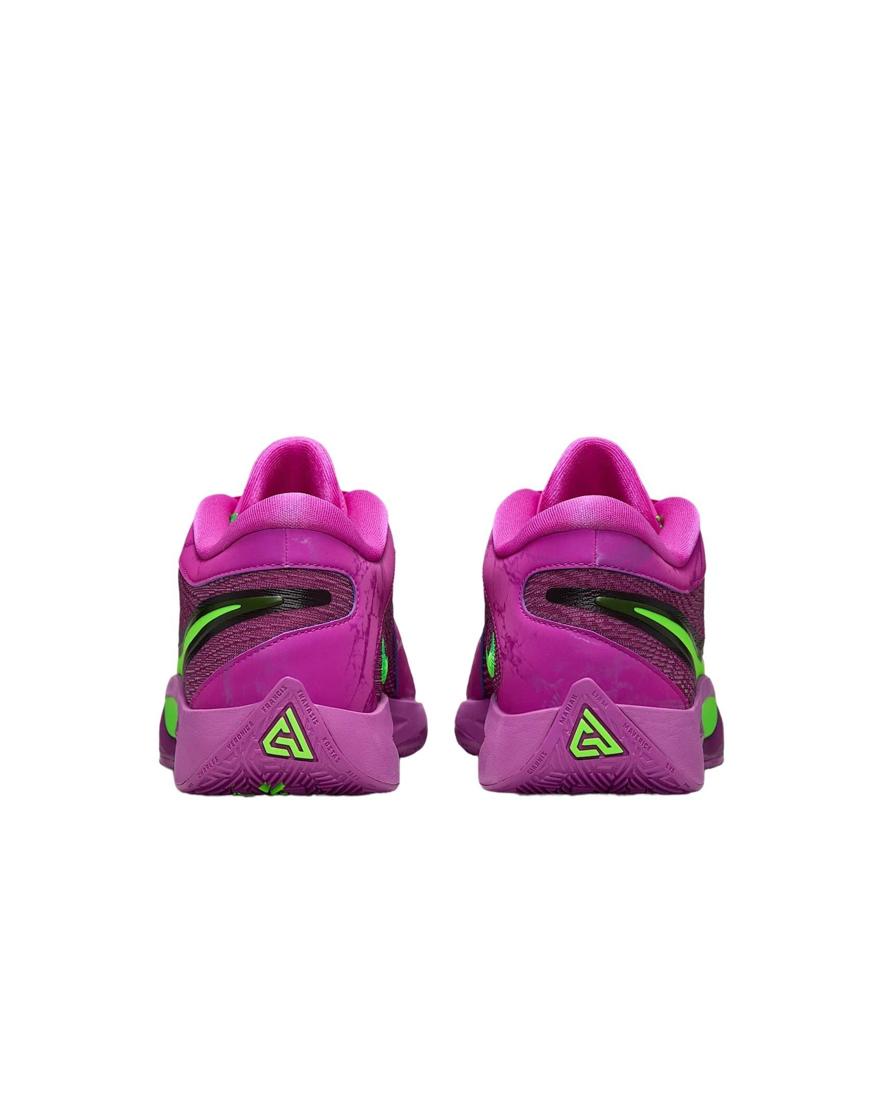 Nike Giannis Freak 6 "Bold Berry/Hyper Violet/Black/Green" Men's Basketball Shoe - BERRY/VIOLET/BLACK/GREEN Thumbnail View 5