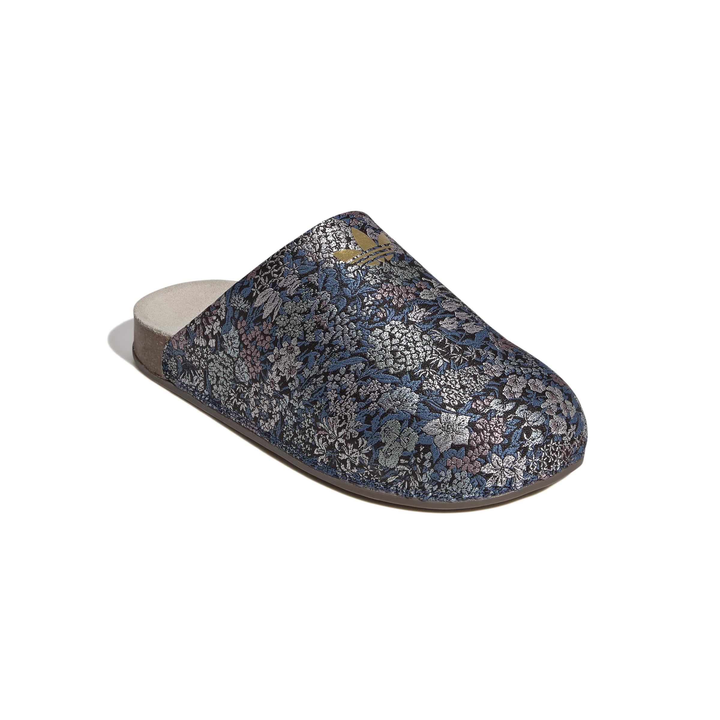 adidas Originals Adimule X Liberty London "Wonder Beige/Gold Met./Gum 5" Women's Slide - BEIGE/GOLD/GUM