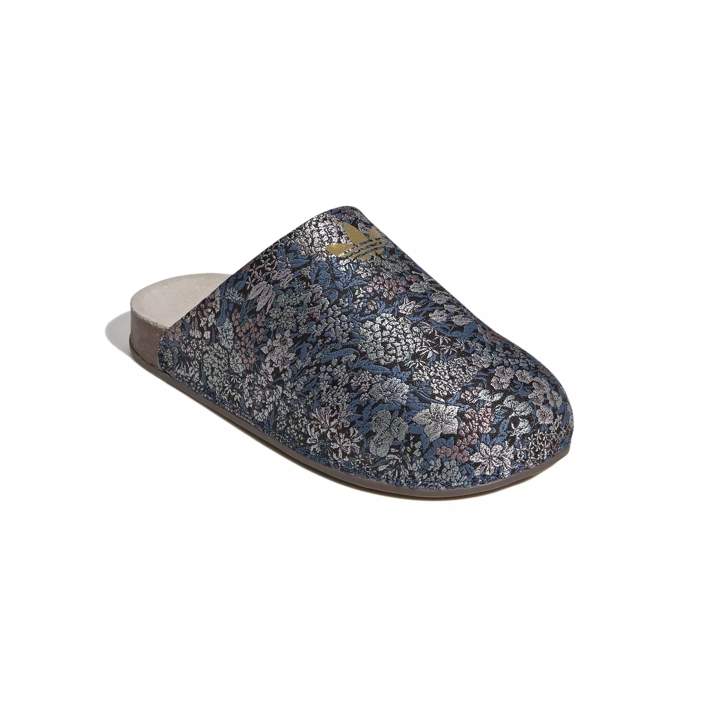 adidas Originals Adimule X Liberty London "Wonder Beige/Gold Met./Gum 5" Women's Slide - BEIGE/GOLD/GUM
