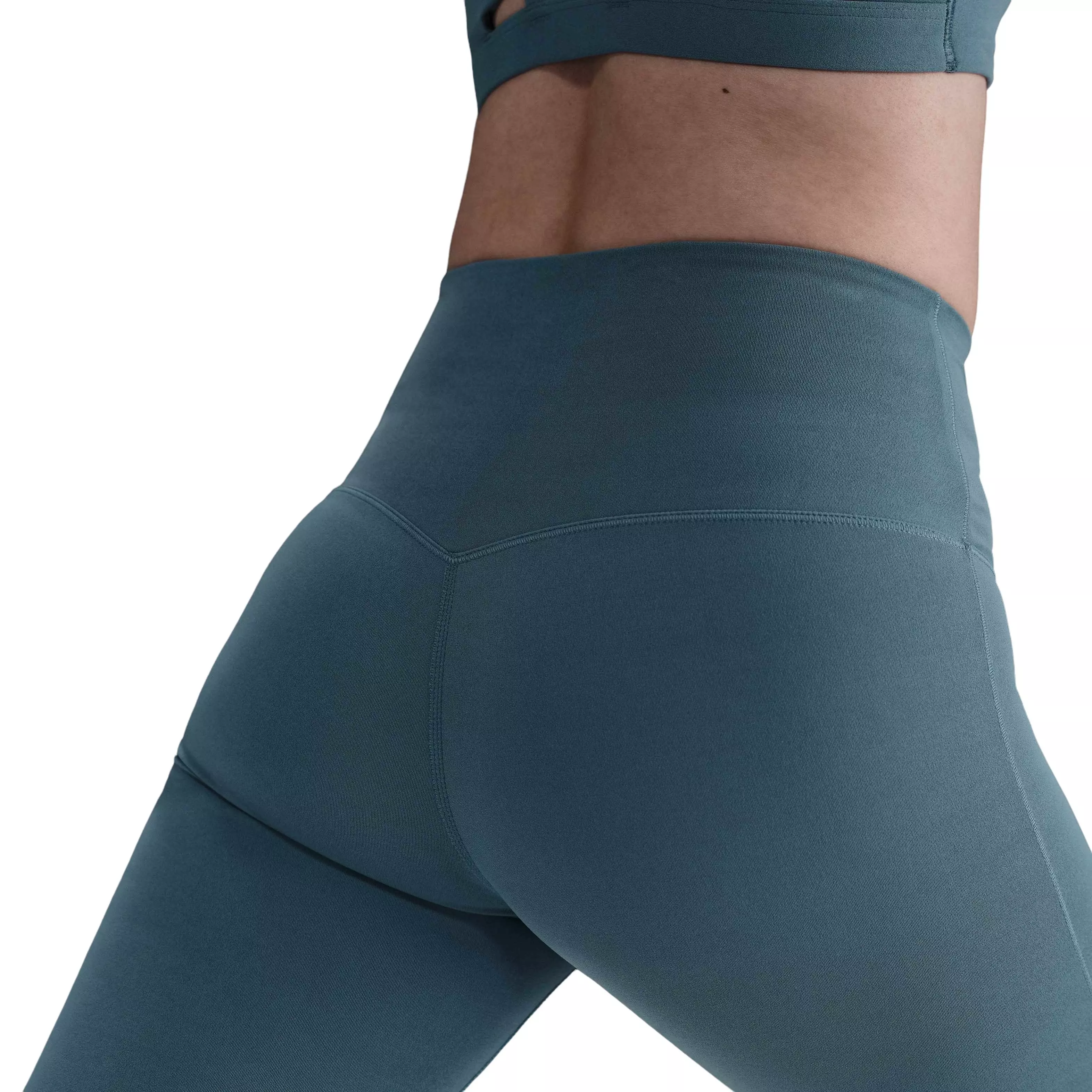 Nike Women's Dri-FIT Zenvy High-Waisted Flared Leggings -Blue - BLUE