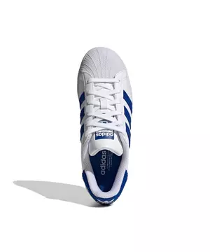 Adidas superstar monochrome royal blue suede shoes Adicolor size 6.5