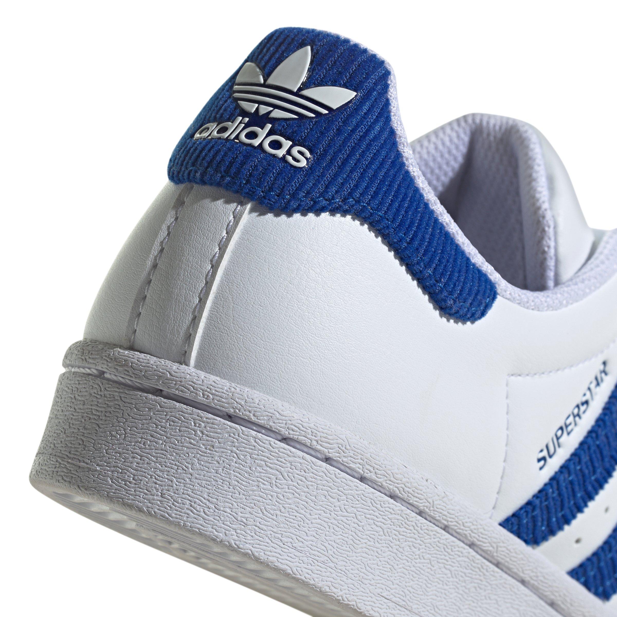 Adidas Men's Superstar Trefoil Shoes - Cloud White / Royal Blue — Just For  Sports