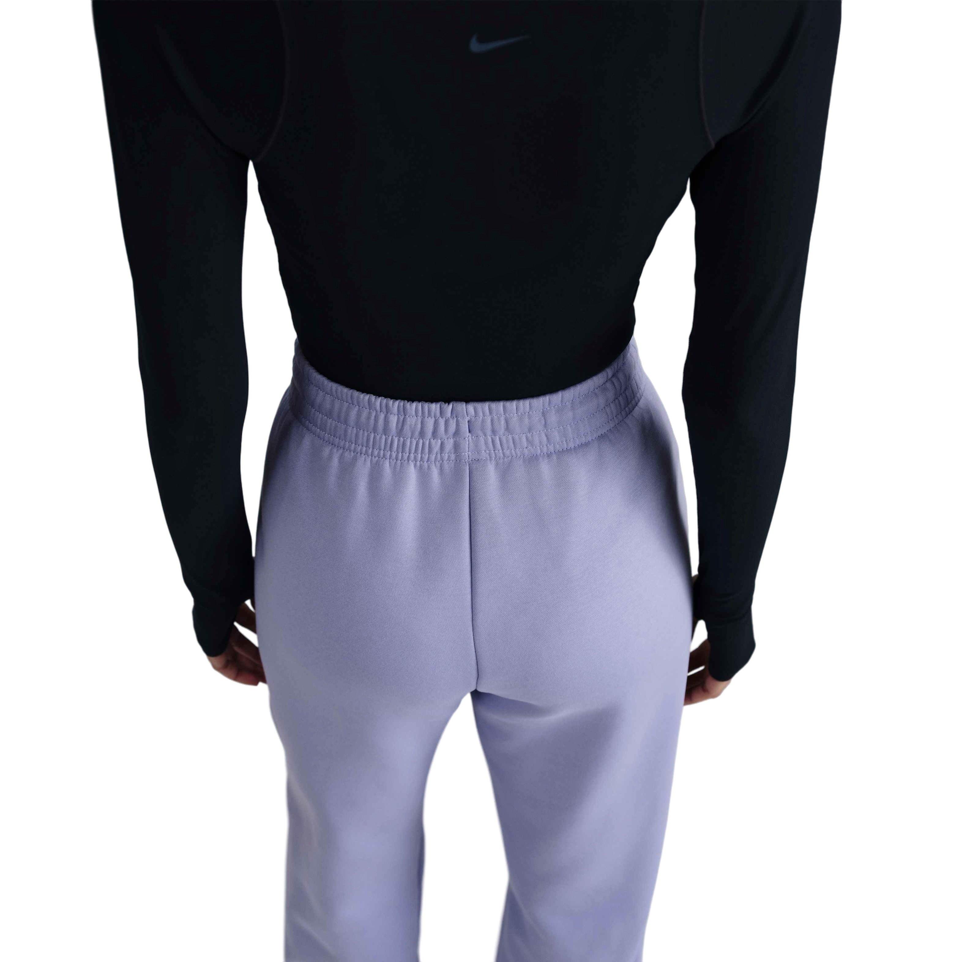 Nike Women's Sportswear Phoenix Fleece HR Oversized 2 Sweatpants -Purple - PURPLE Thumbnail View 4