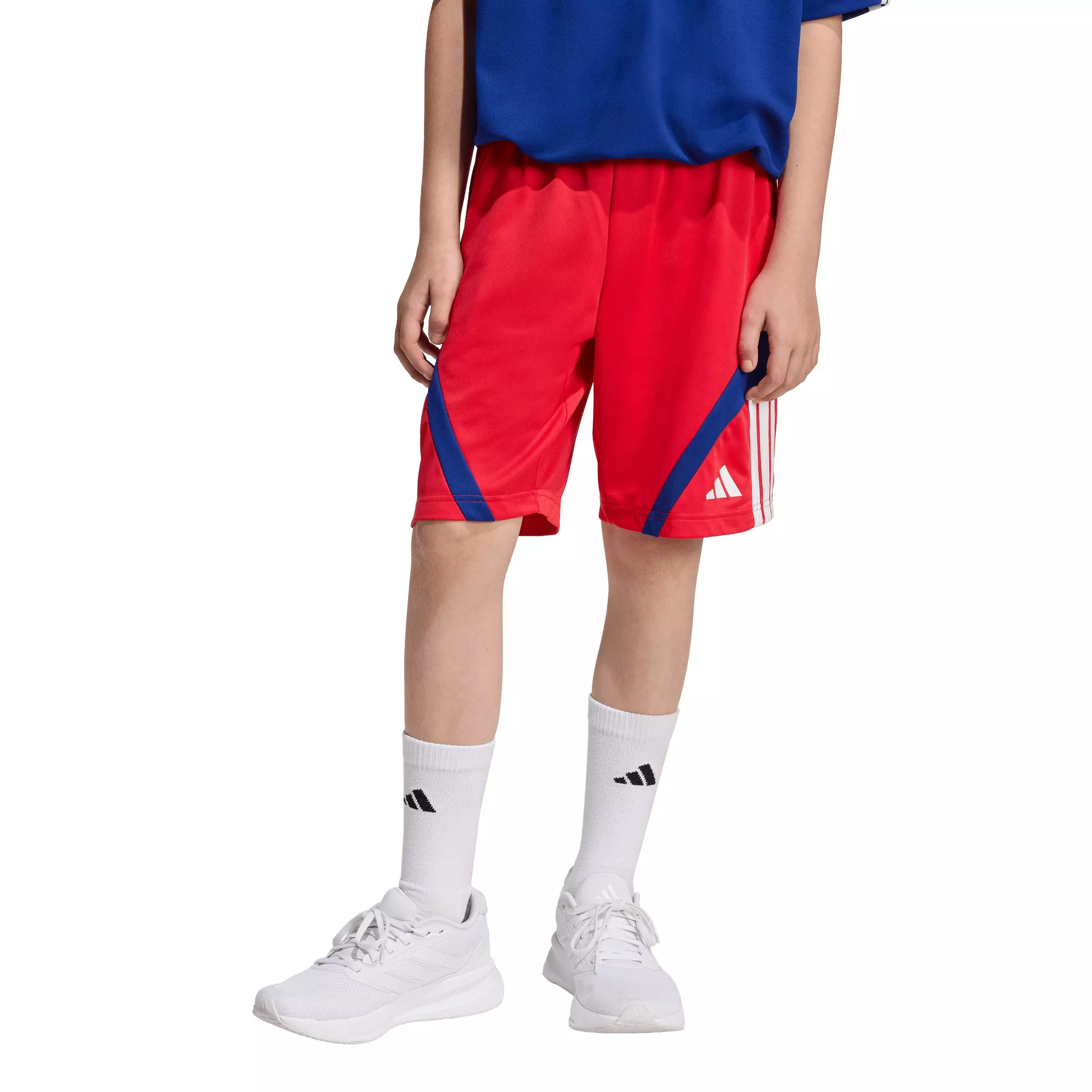 adidas Big Kids' House of Tiro Shorts - Red/Blue - RED/BLUE