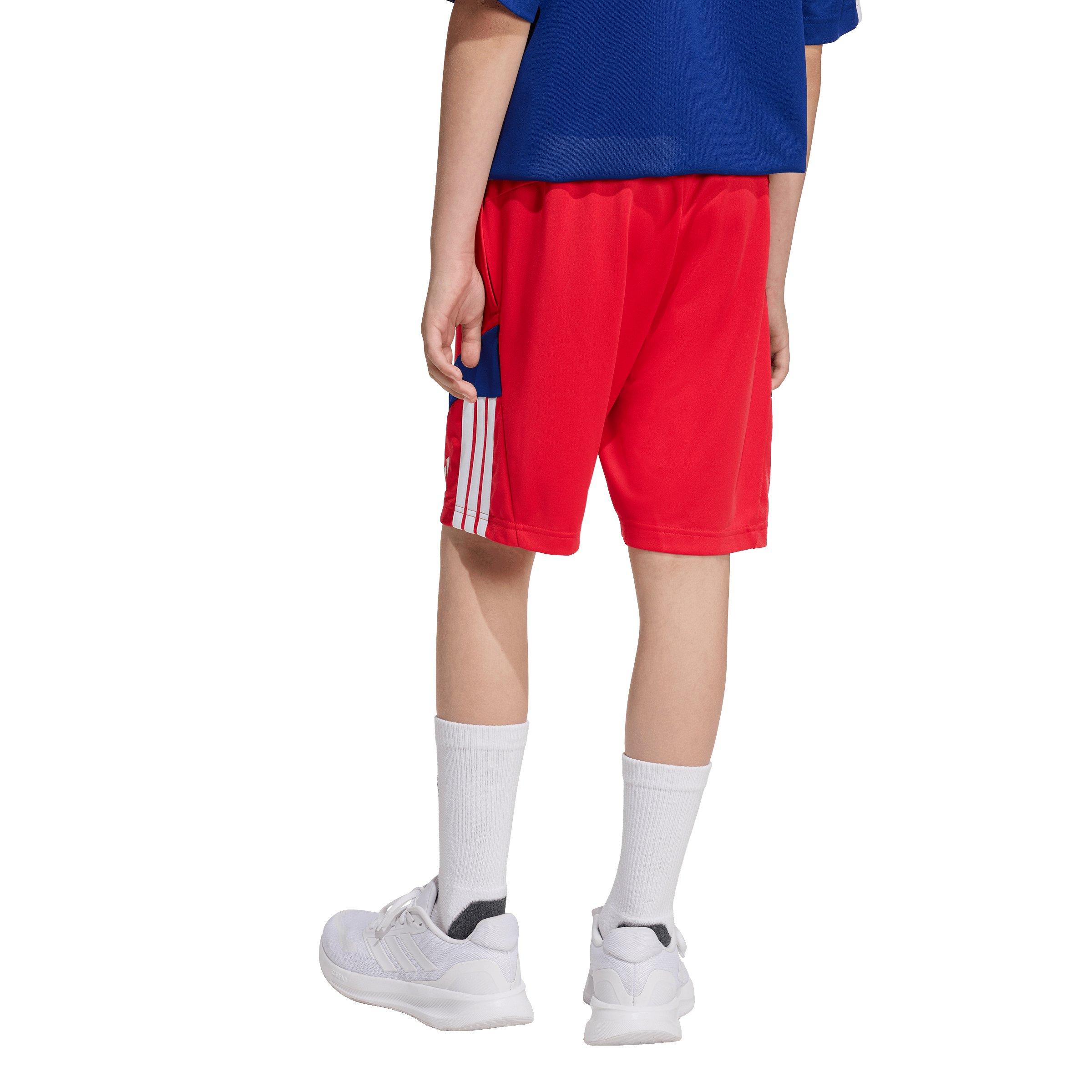 adidas Big Kids' House of Tiro Shorts - Red/Blue - RED/BLUE Thumbnail View 2