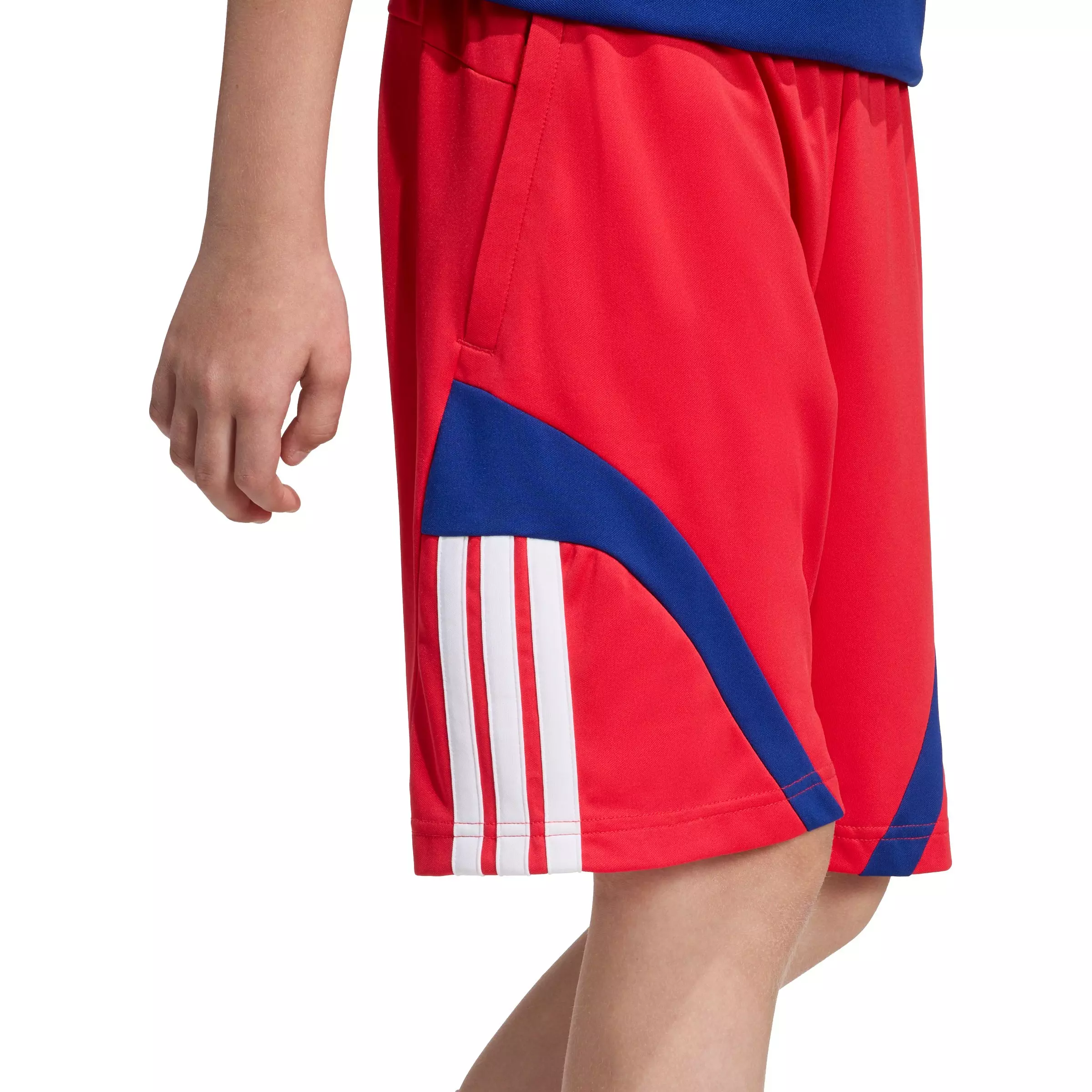 adidas Big Kids' House of Tiro Shorts - Red/Blue - RED/BLUE