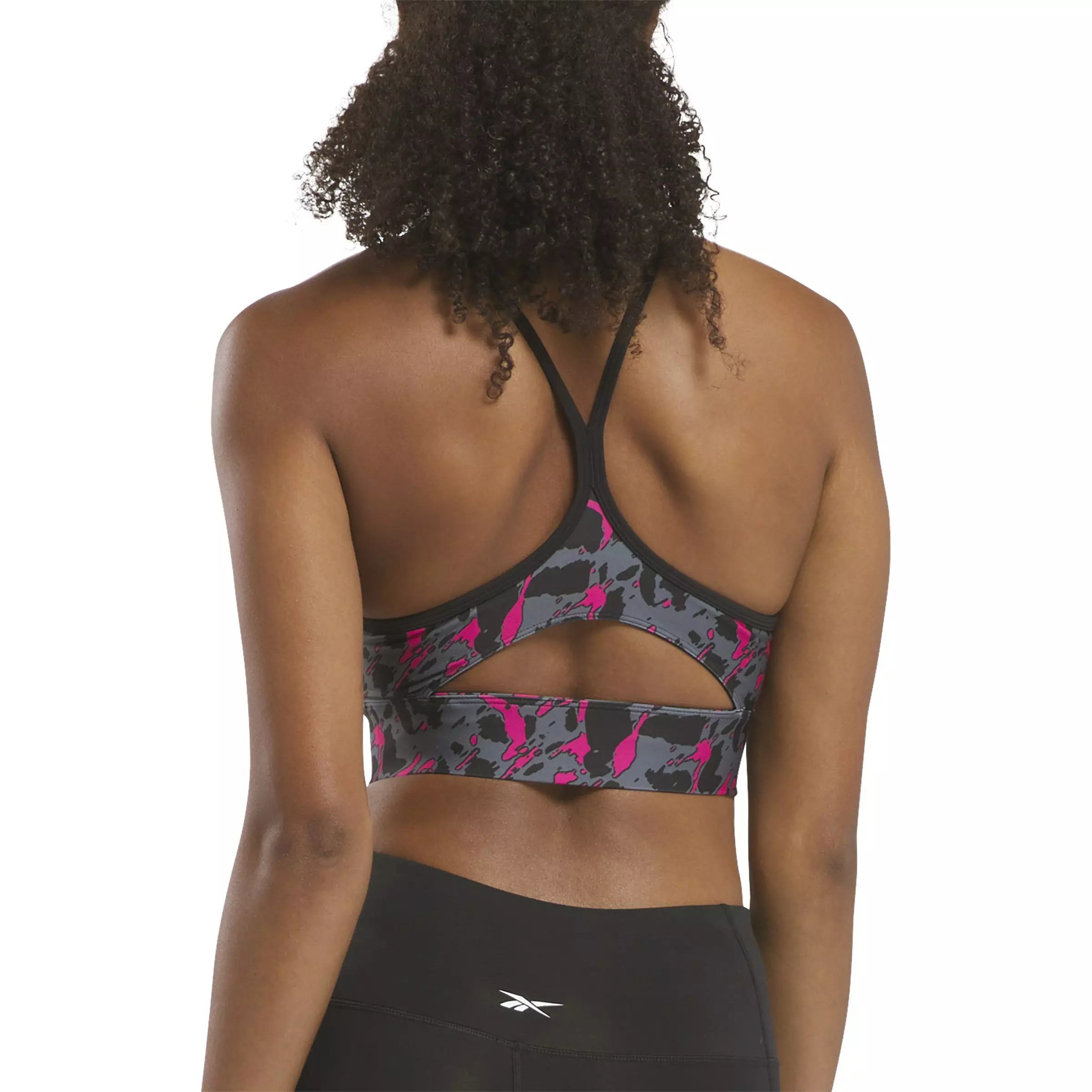 Reebok Women's Workout Bra - BLACK/PINK