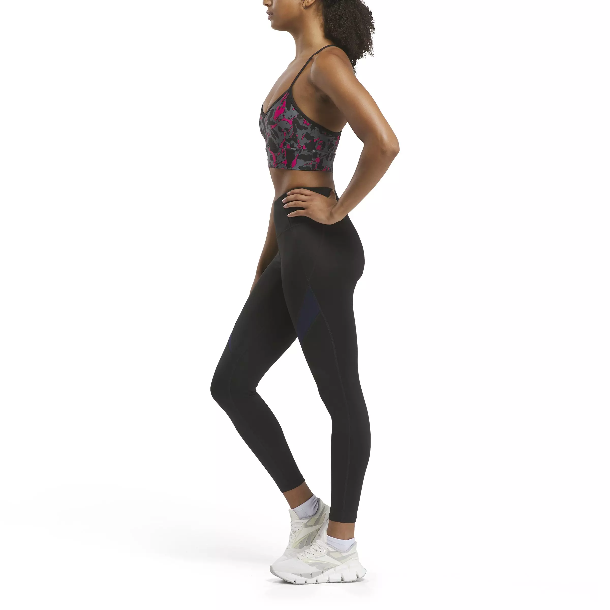 Reebok Women's Workout Bra - BLACK/PINK