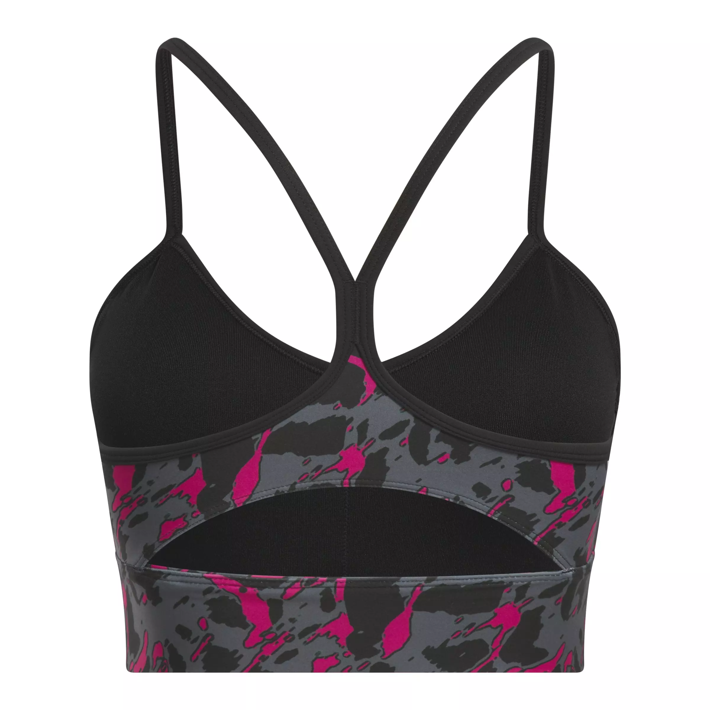 Reebok Women's Workout Bra - BLACK/PINK