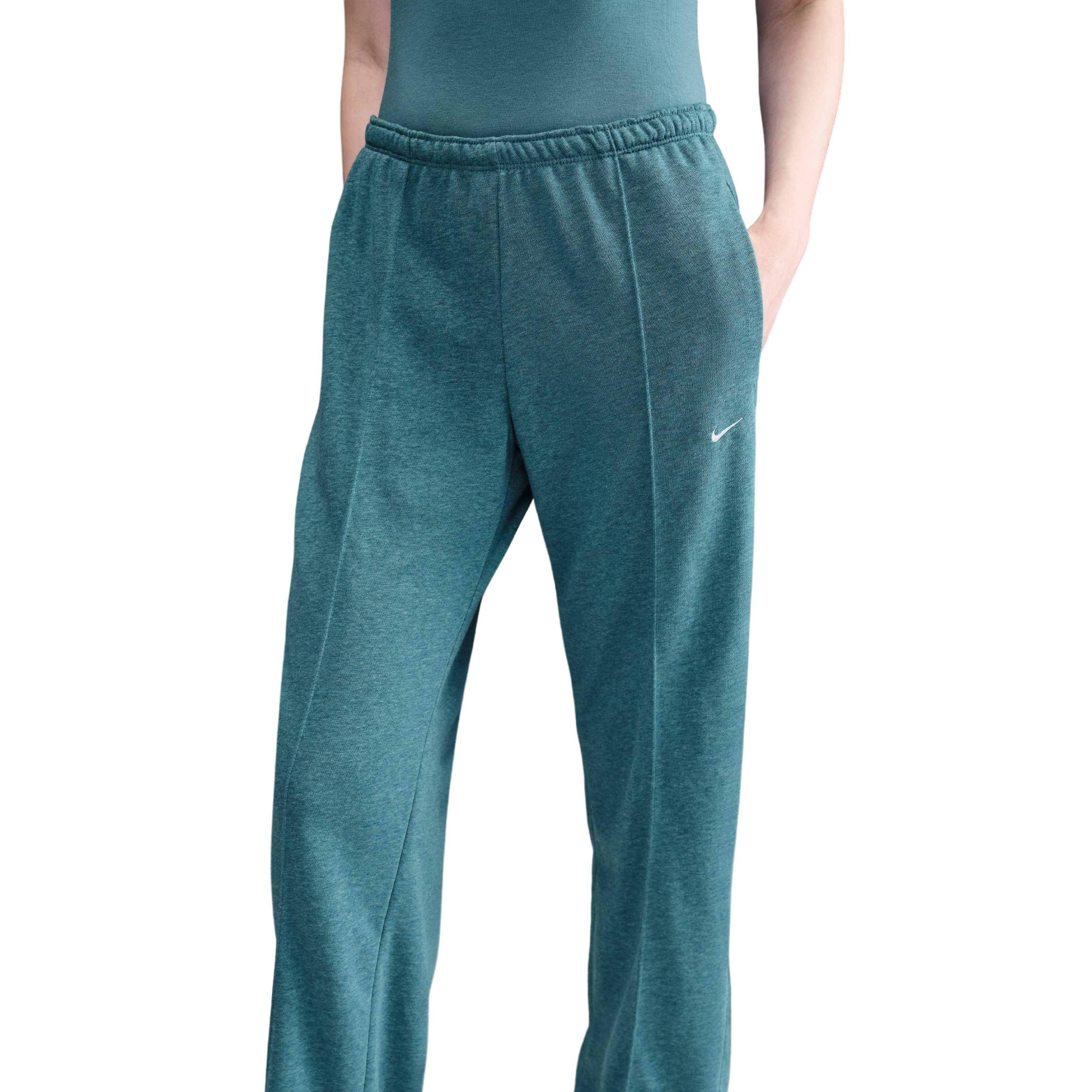 Nike Women's Sportswear Chill French Terry Open-Hem Sweatpants -Blue - BLUE Thumbnail View 1