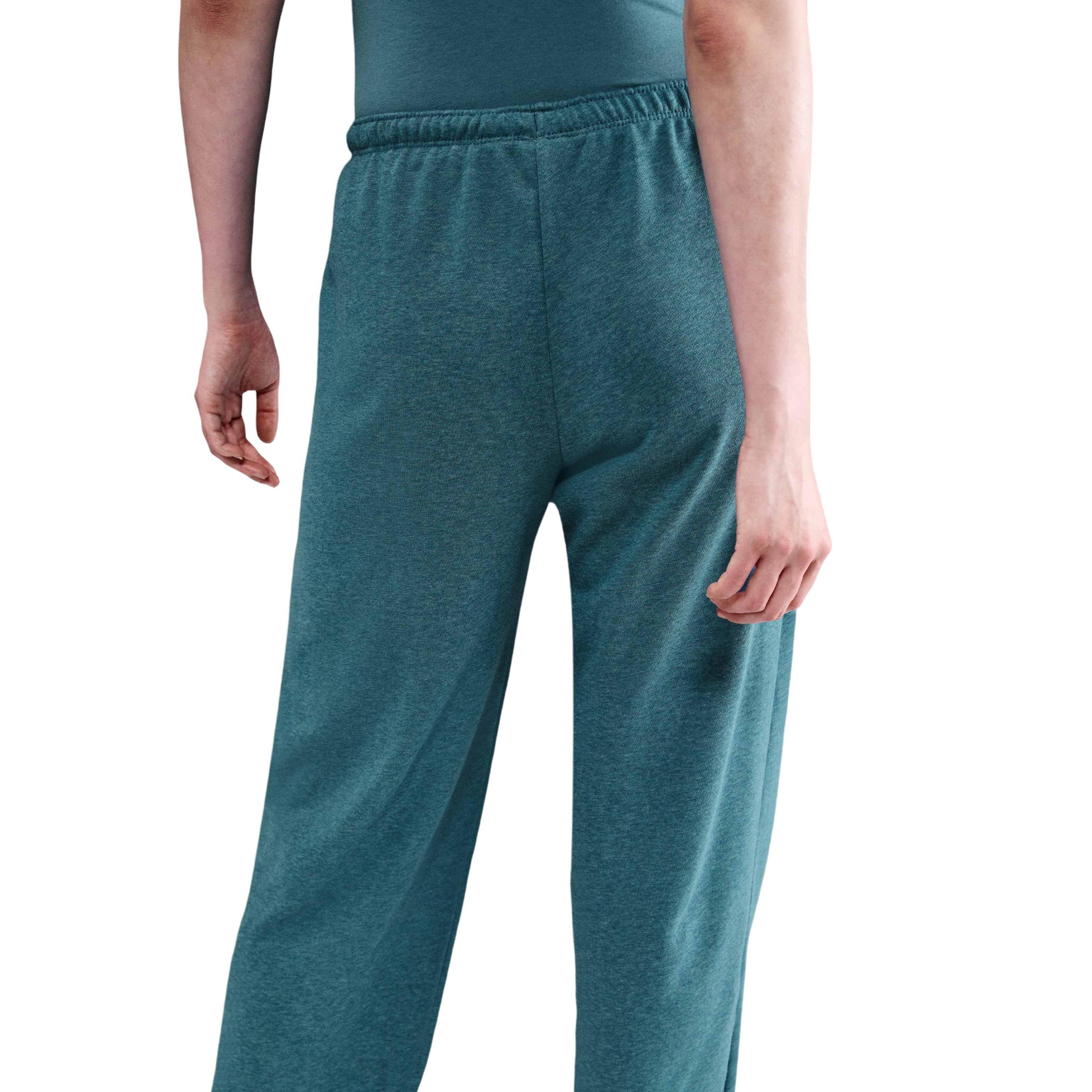 Nike Women's Sportswear Chill French Terry Open-Hem Sweatpants -Blue - BLUE Thumbnail View 2