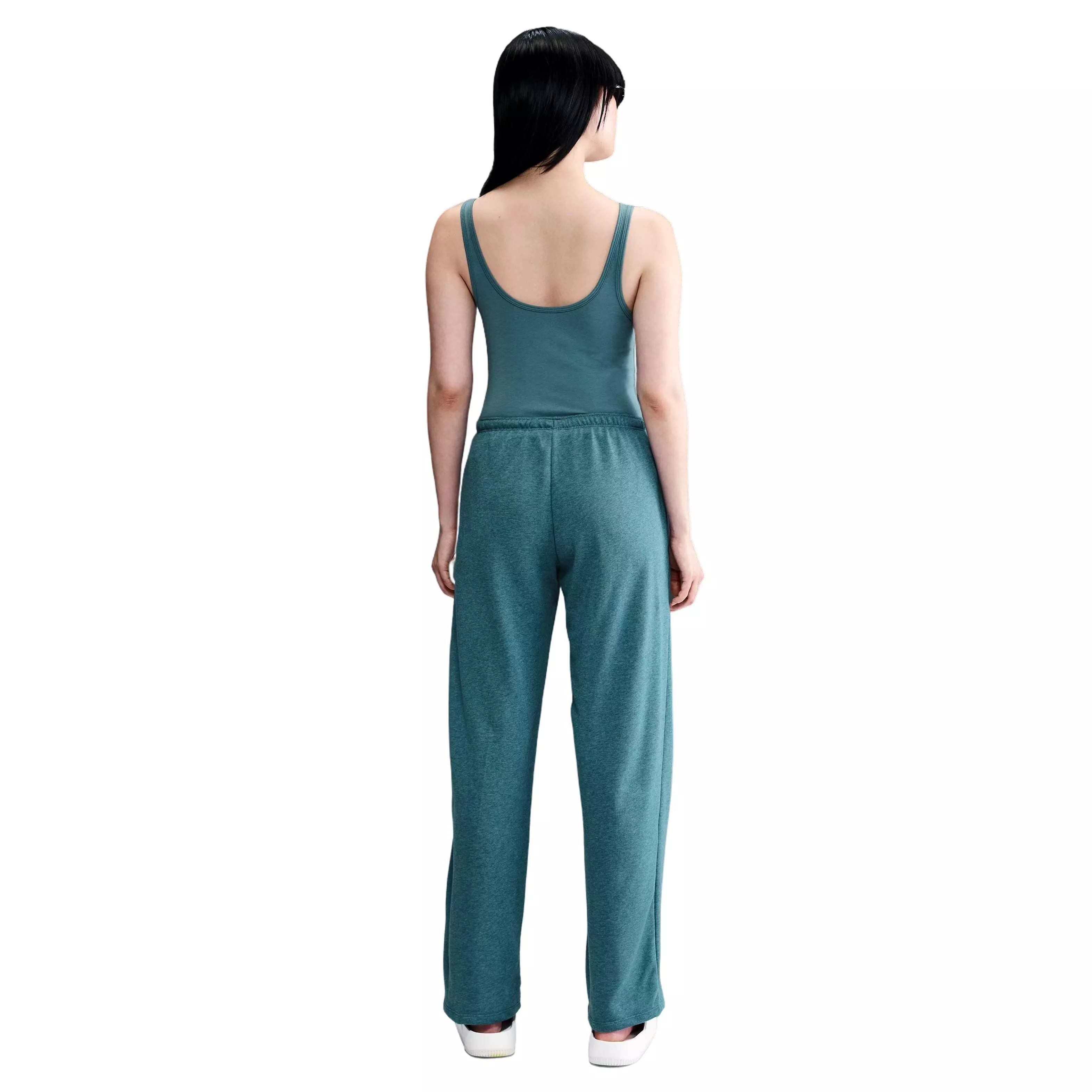 Nike Women's Sportswear Chill French Terry Open-Hem Sweatpants -Blue - BLUE