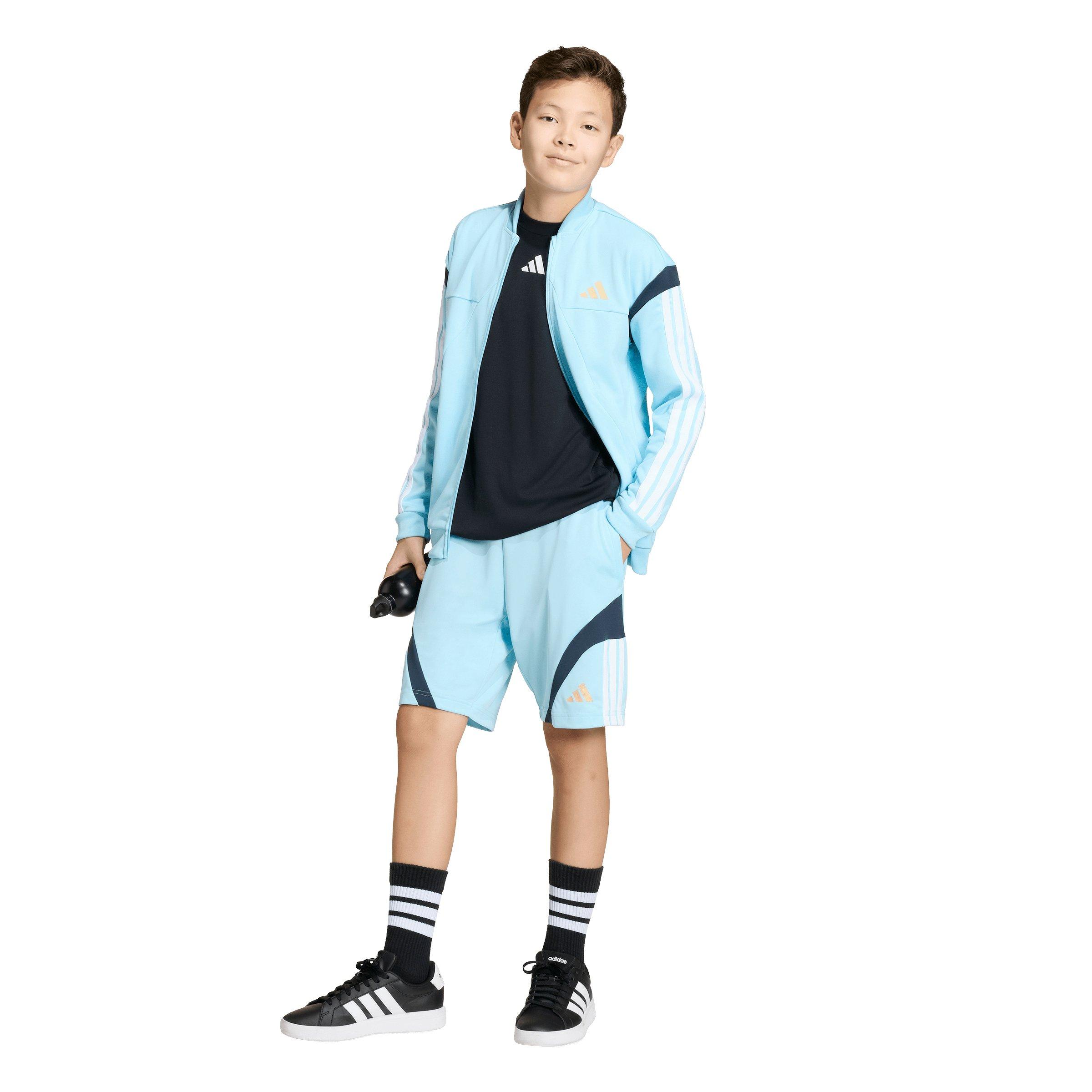 adidas Big Kids' House of Tiro Shorts - Light Blue - LIGHT BLUE Thumbnail View 5