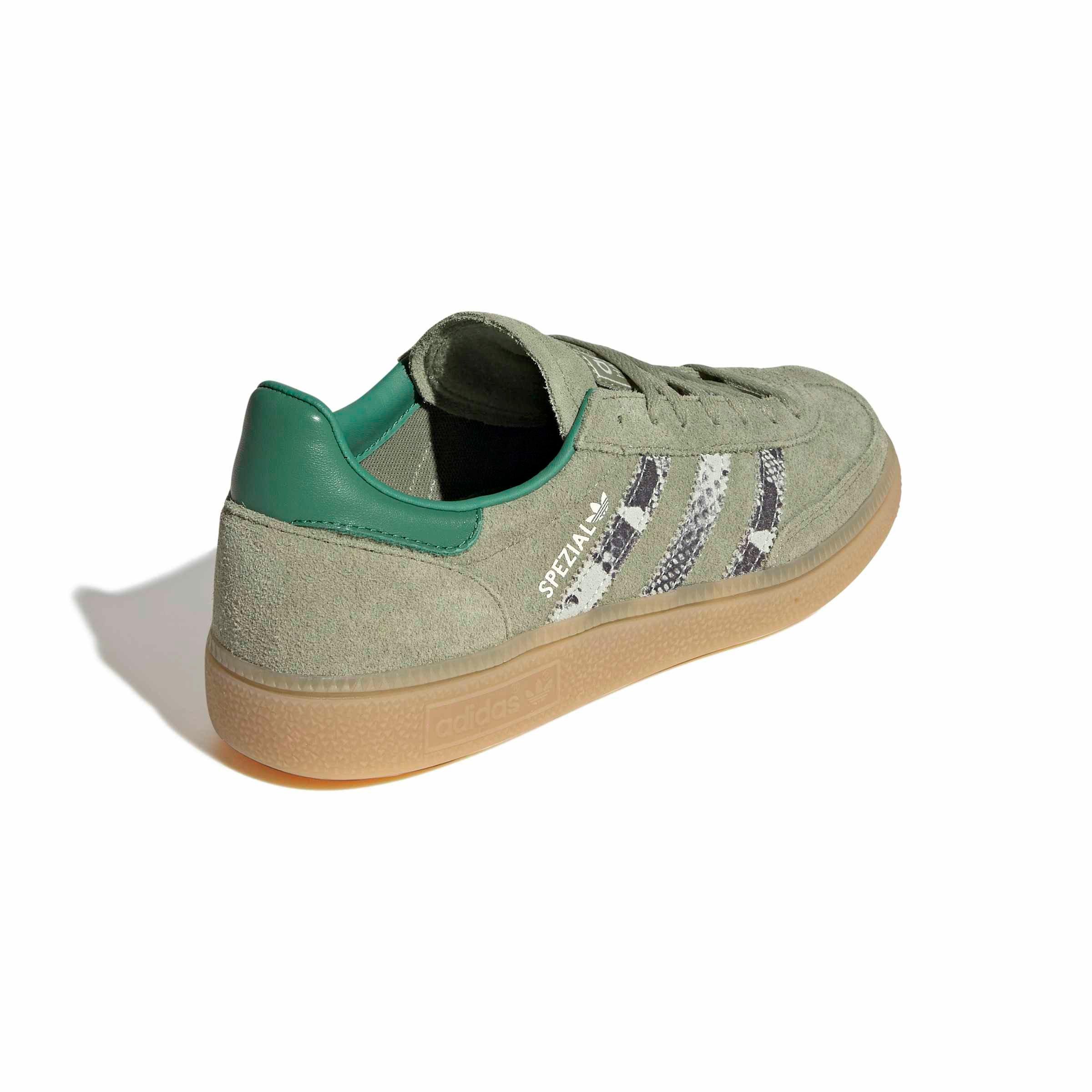 adidas Originals Handball Spezial "Tent Green/Linen Green/Blanch Green" Women's Shoe - GREEN/GREEN/GREEN