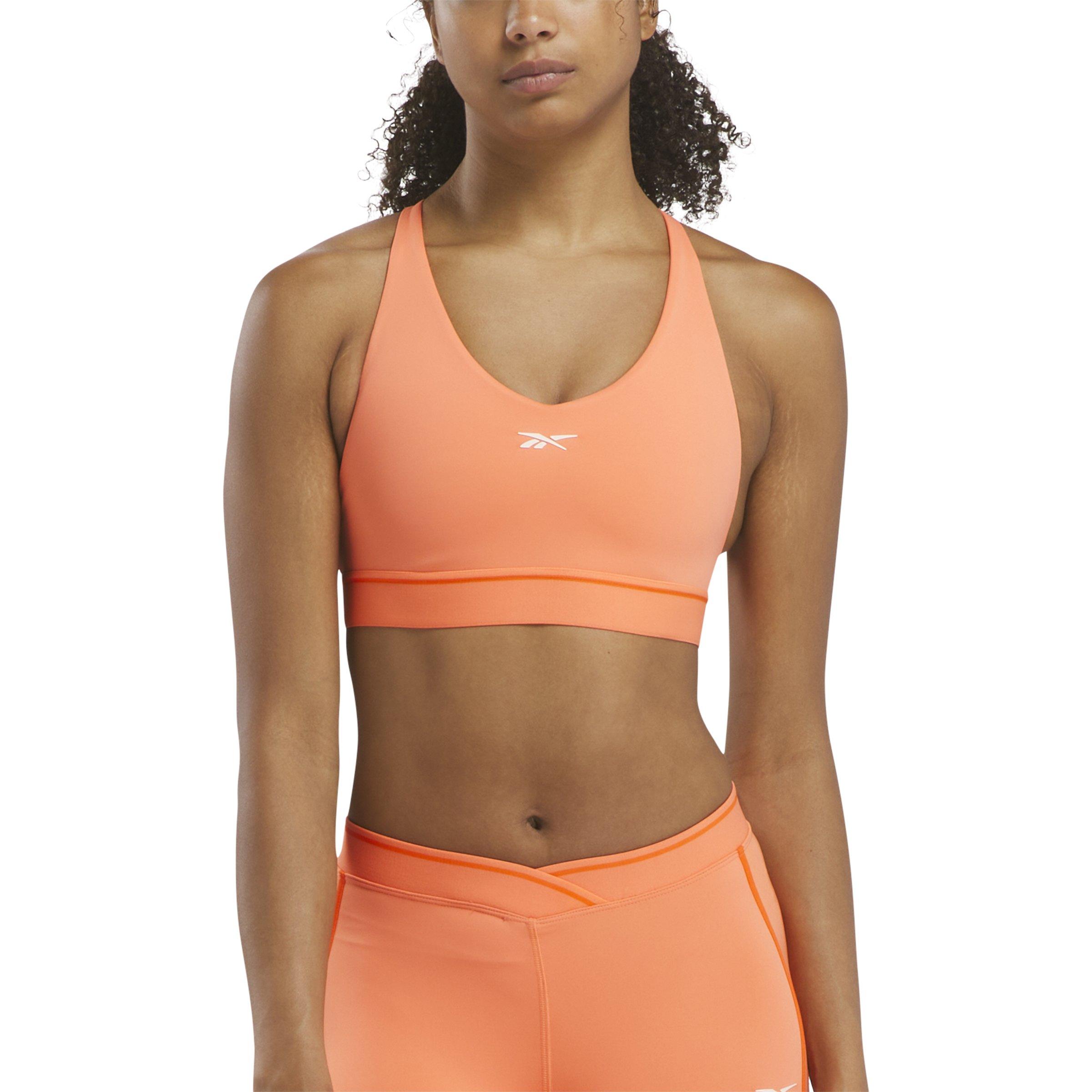 Reebok Women's V-neck Bralette-Coral - CORAL Thumbnail View 1