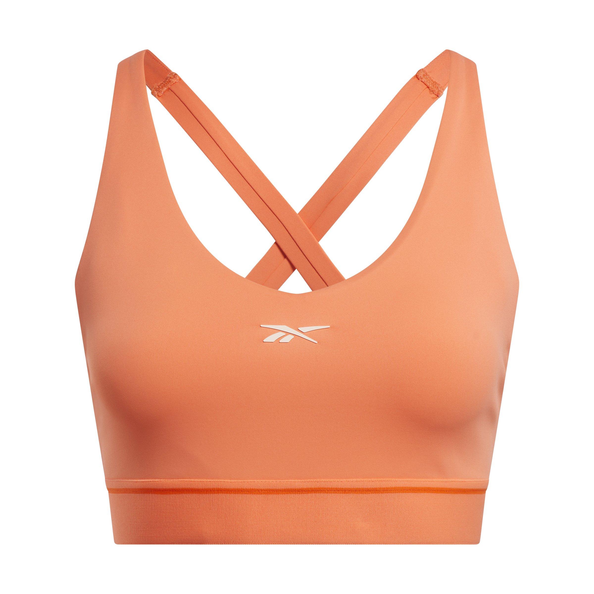 Reebok Women's V-neck Bralette-Coral - CORAL Thumbnail View 4