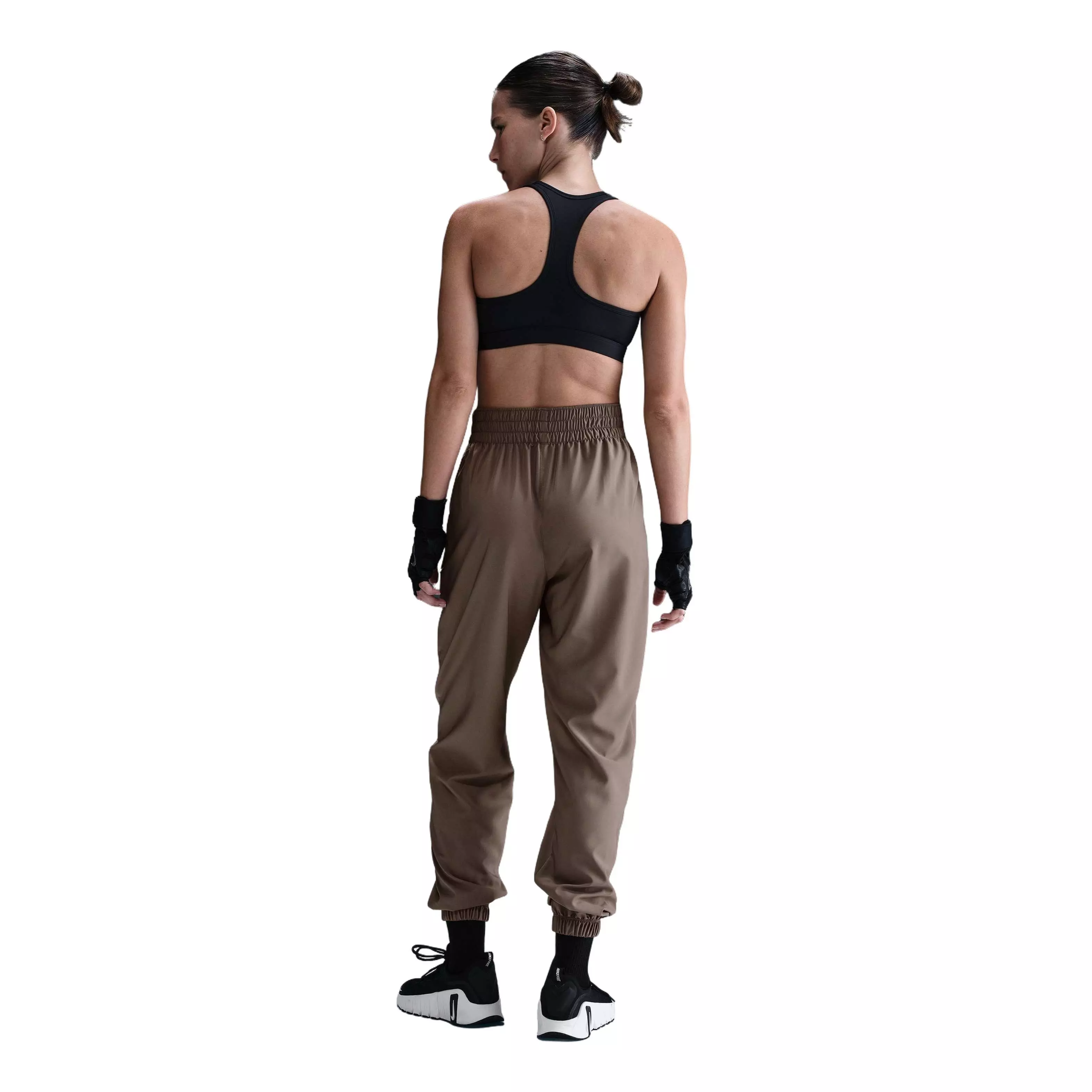 Nike Women's One Dri-FIT High-Waisted 7/8 Joggers - BROWN