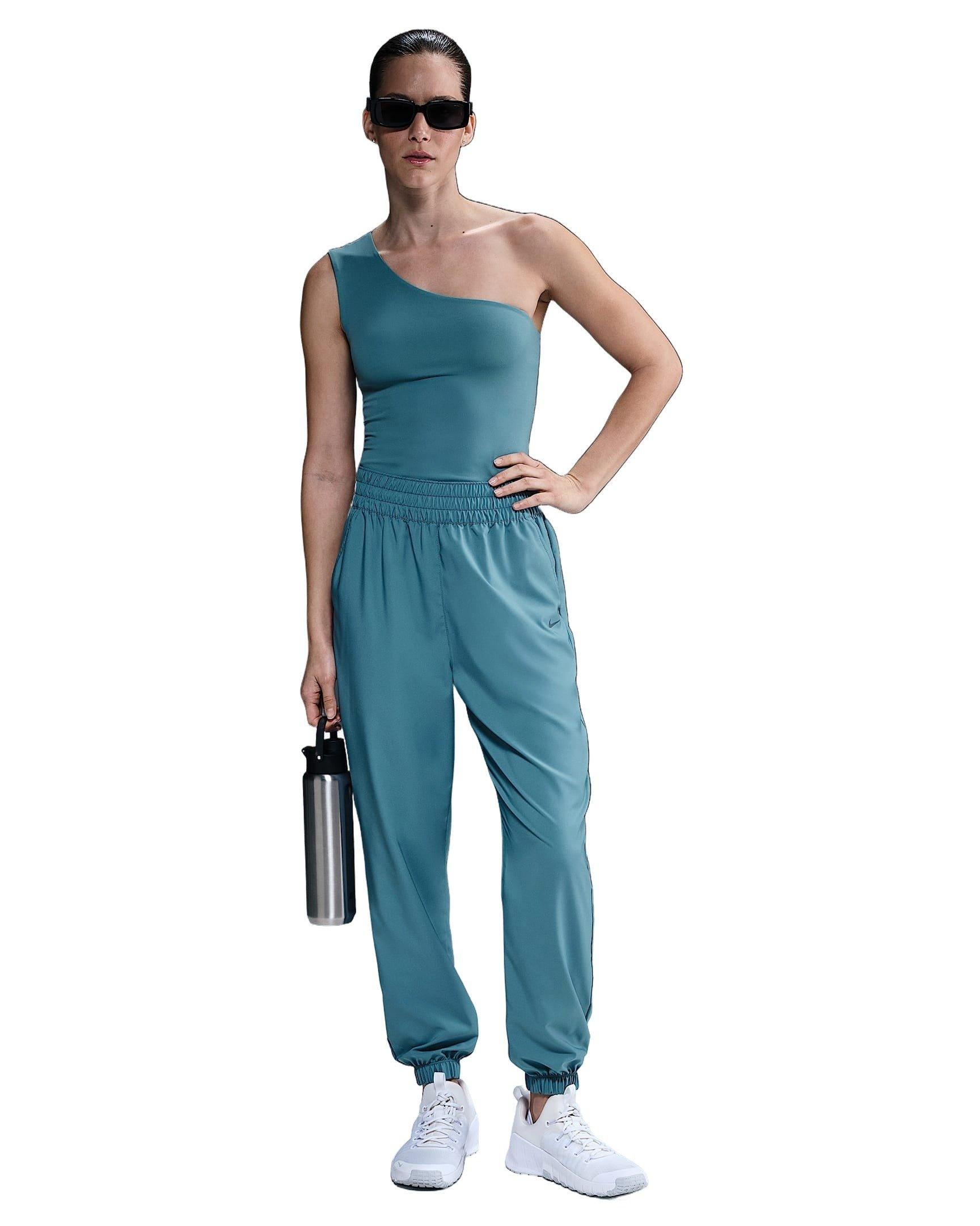 Nike Women's One Dri-FIT High-Waisted 7/8 Joggers - BLUE Thumbnail View 1